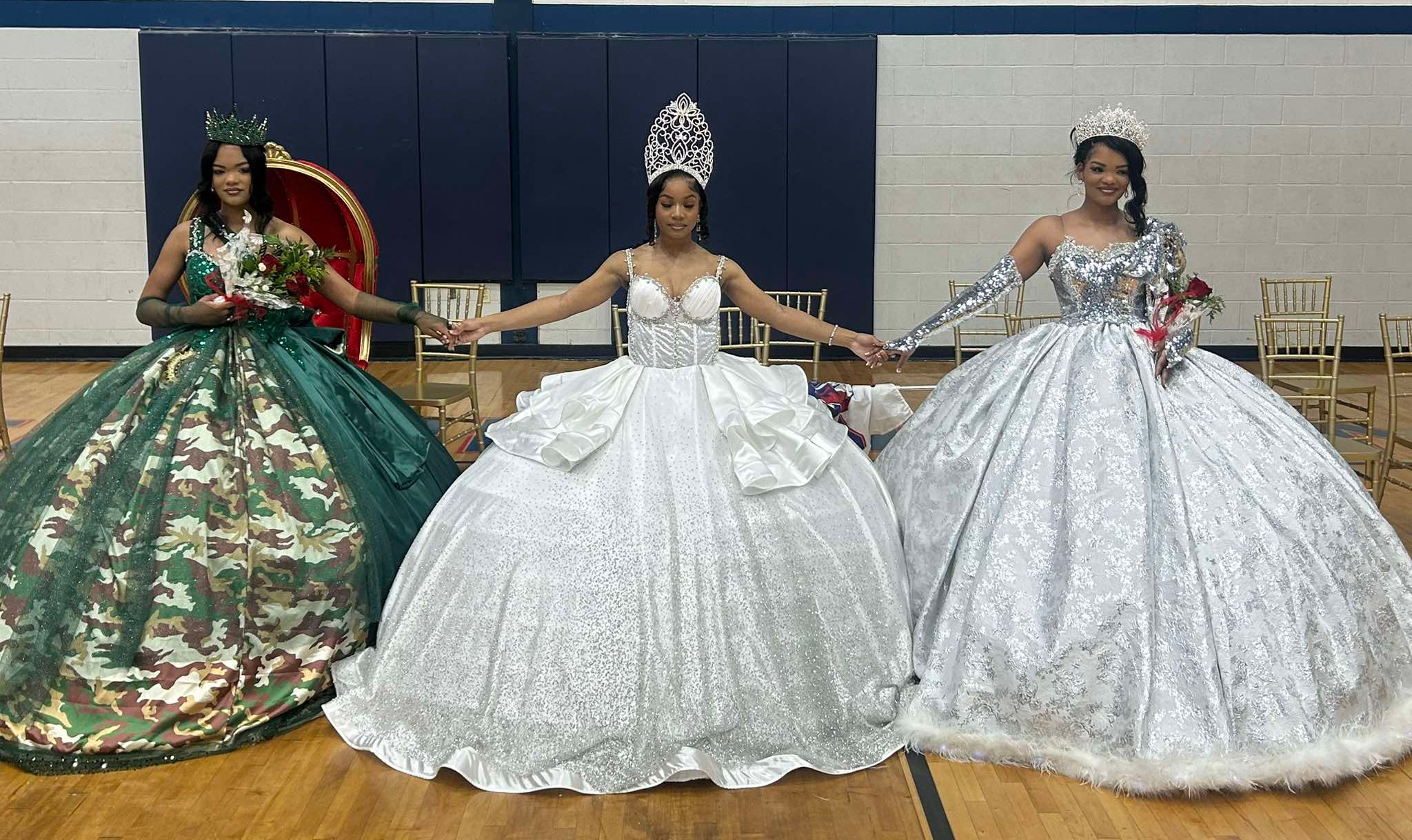 homecoming royalty dresses Bastrop High School honored in new gowns after initial delay homecoming dresses 2025