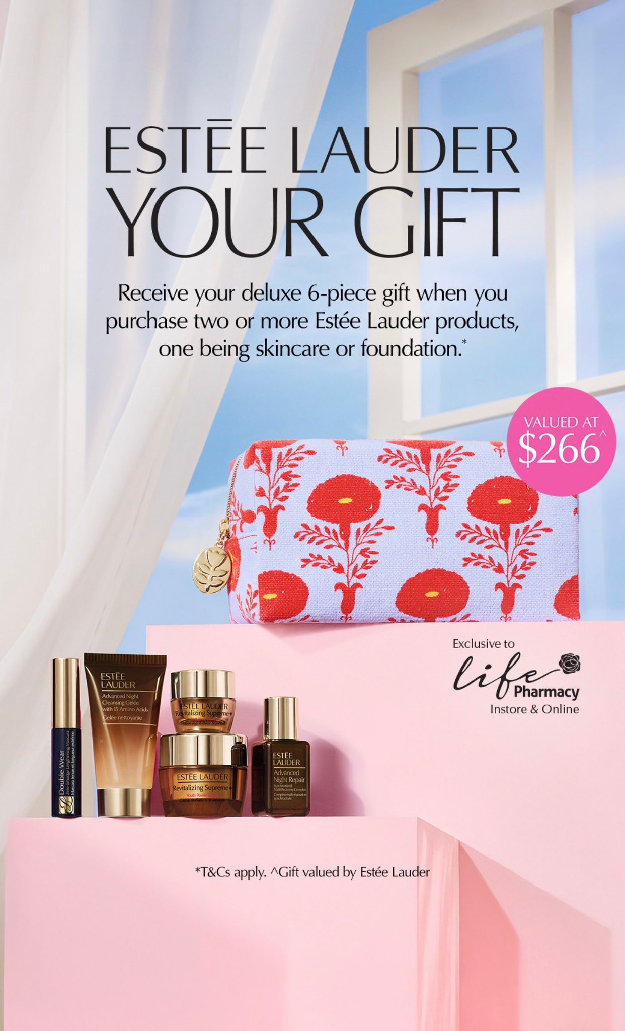 ✨ Estée Lauder Gift With Purchase is ON NOW at Life Pharmacy 