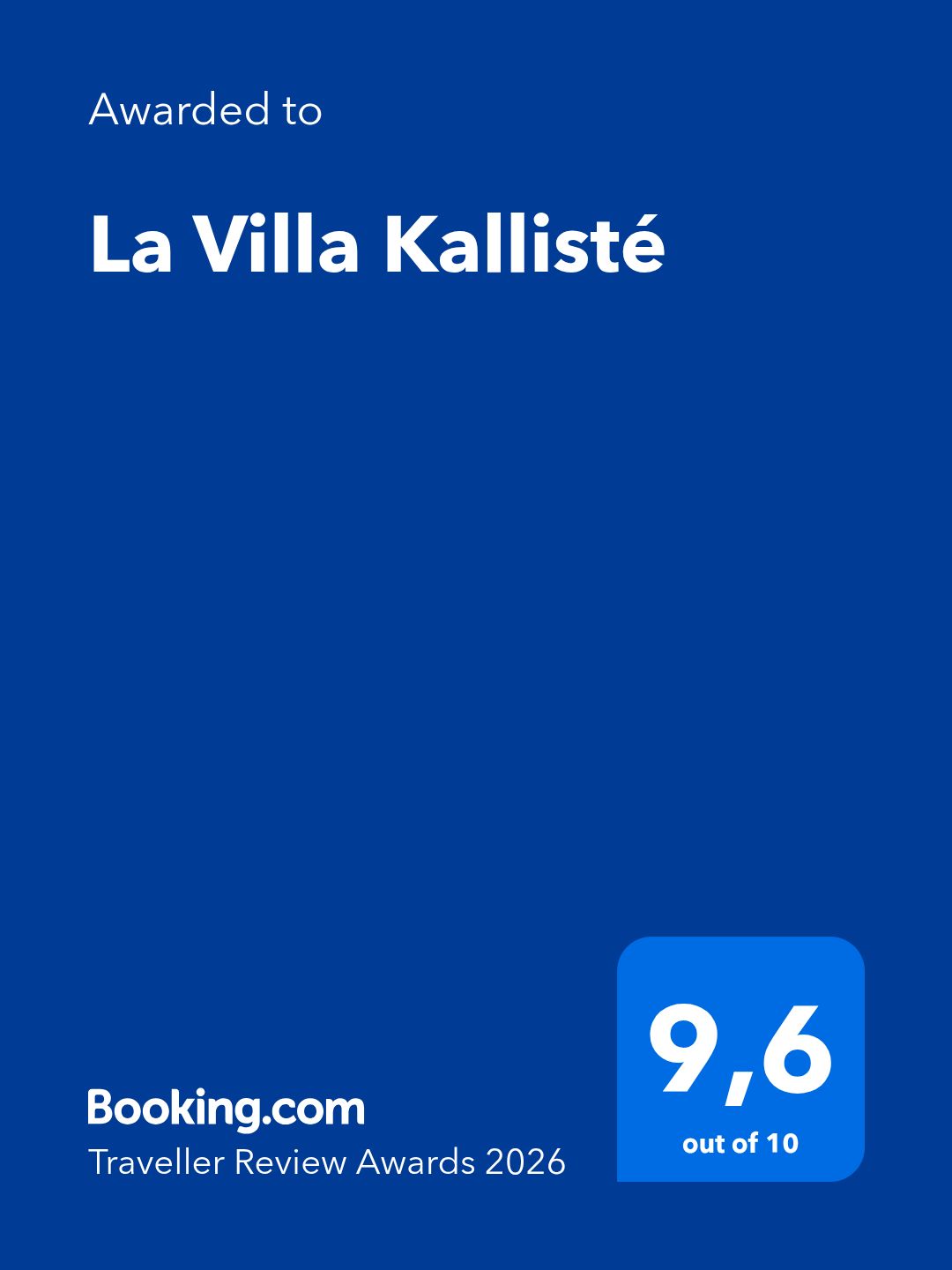 La Villa Kallisté | Vacquières