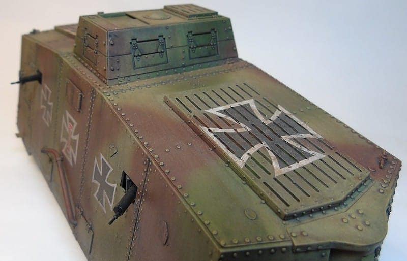 A7V Totenkopf ( Tauro Model+Master Box 1/35) Acrylic + oil by brush.