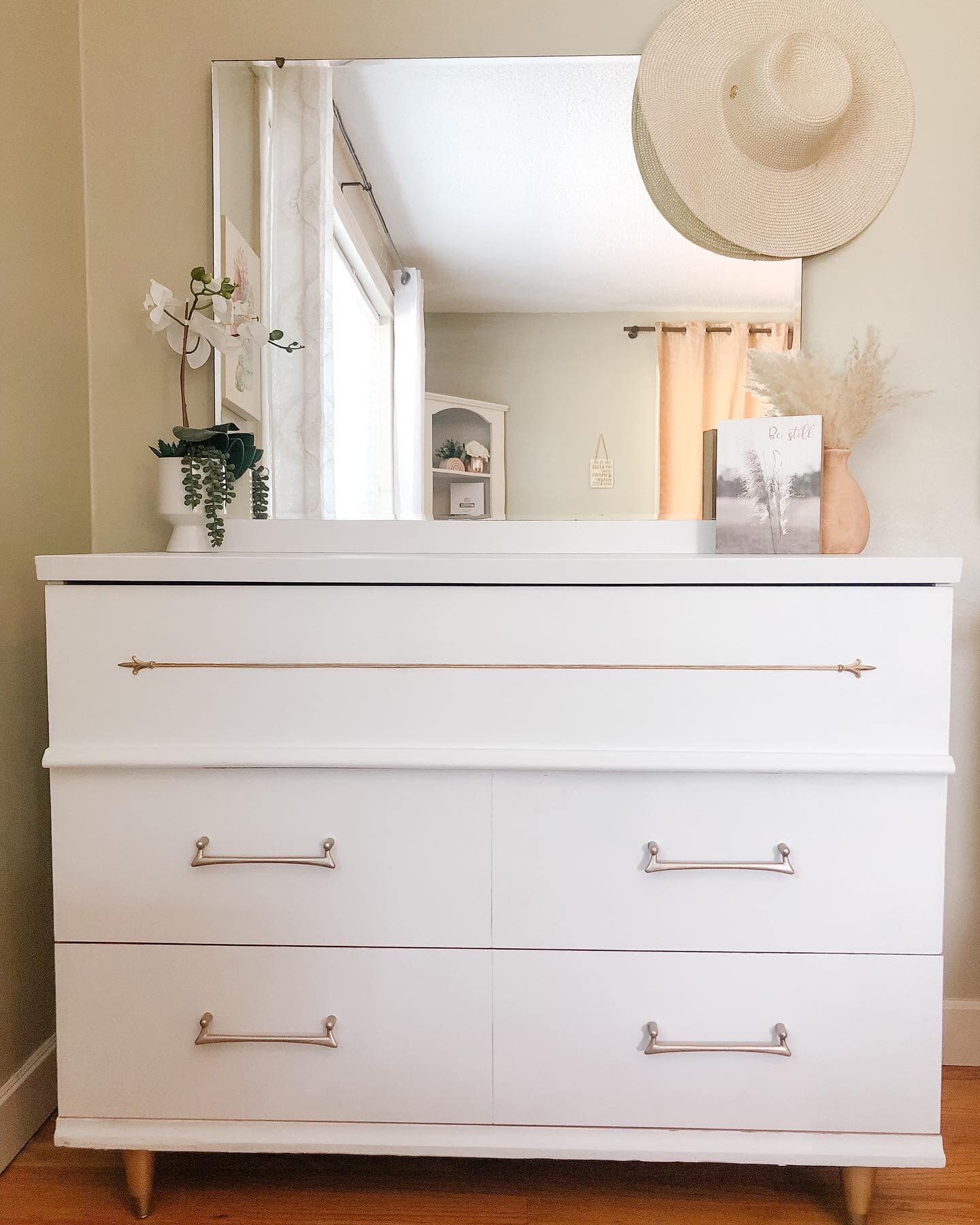 boho dresser with mirror Refurbished MCM for sale red dress with black