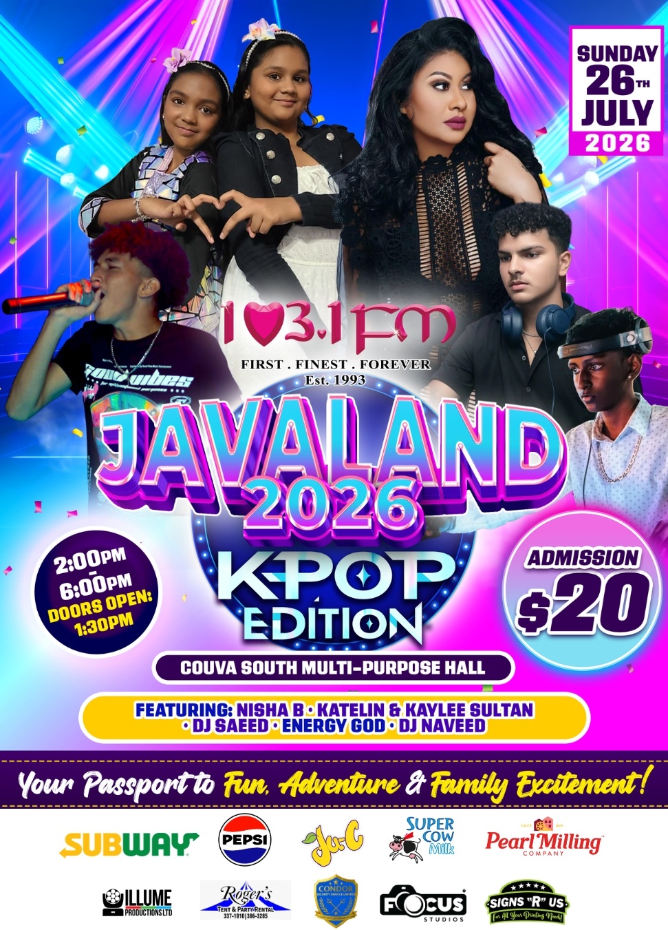 103.1FM's JAVALAND 2026 – the ultimate family event with a K-POP