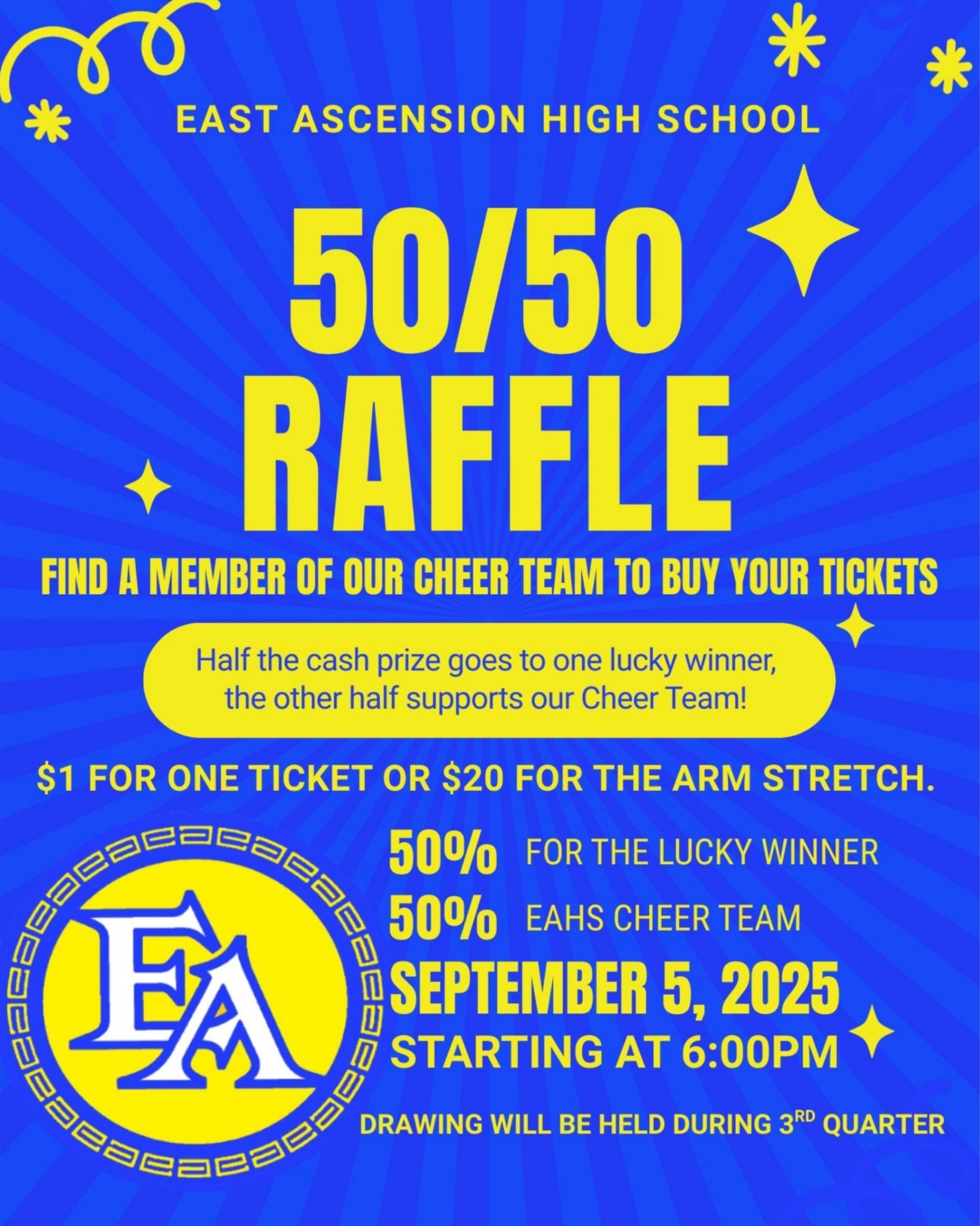 East - SUPPORT OUR CHEERLEADERS AND BUY 50/50 TICKETS AT THE BROTHER ...
