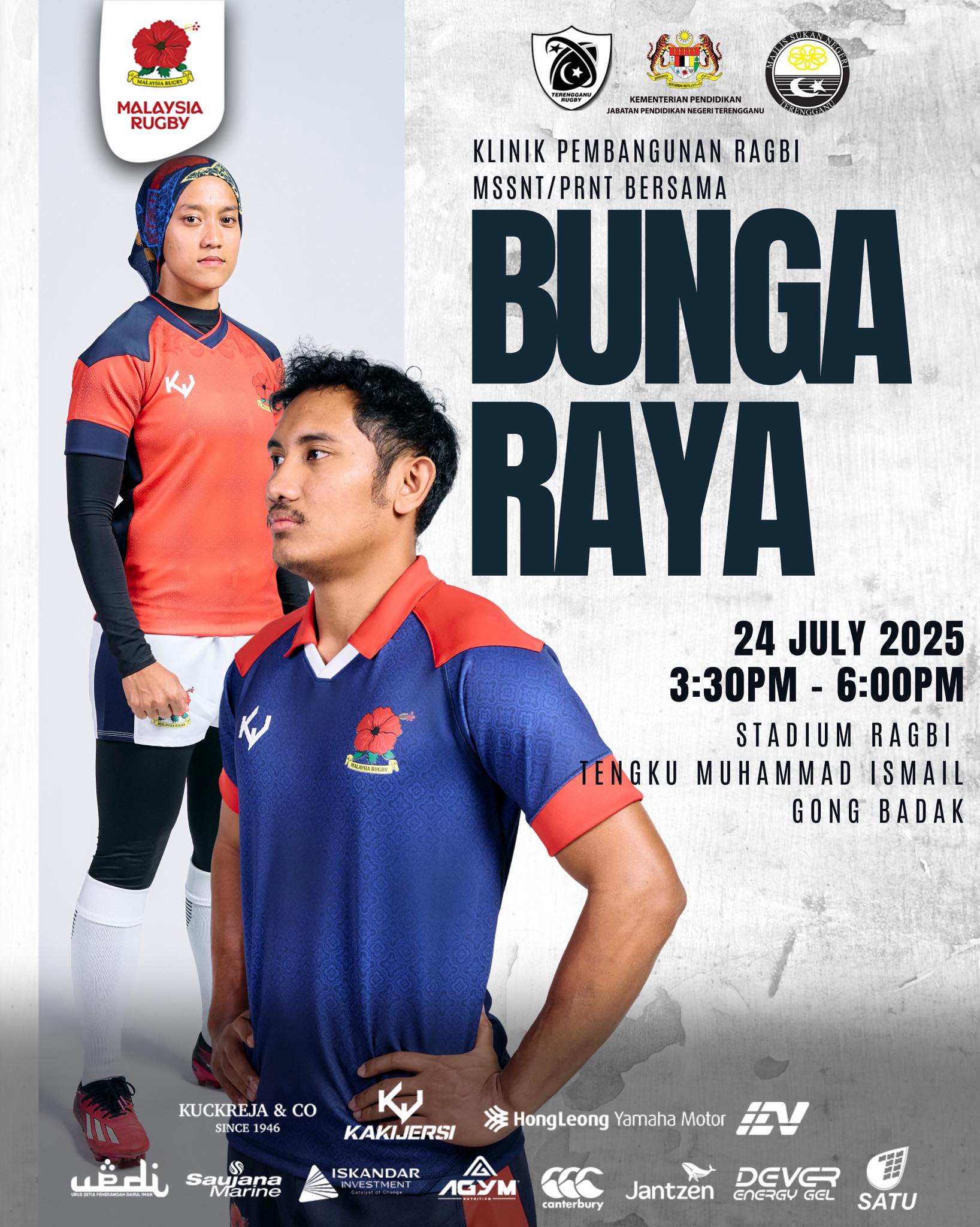Malaysia - Klinik Pembangunan Ragbi MSSNT/PRNT bersama pasukan Bunga ...