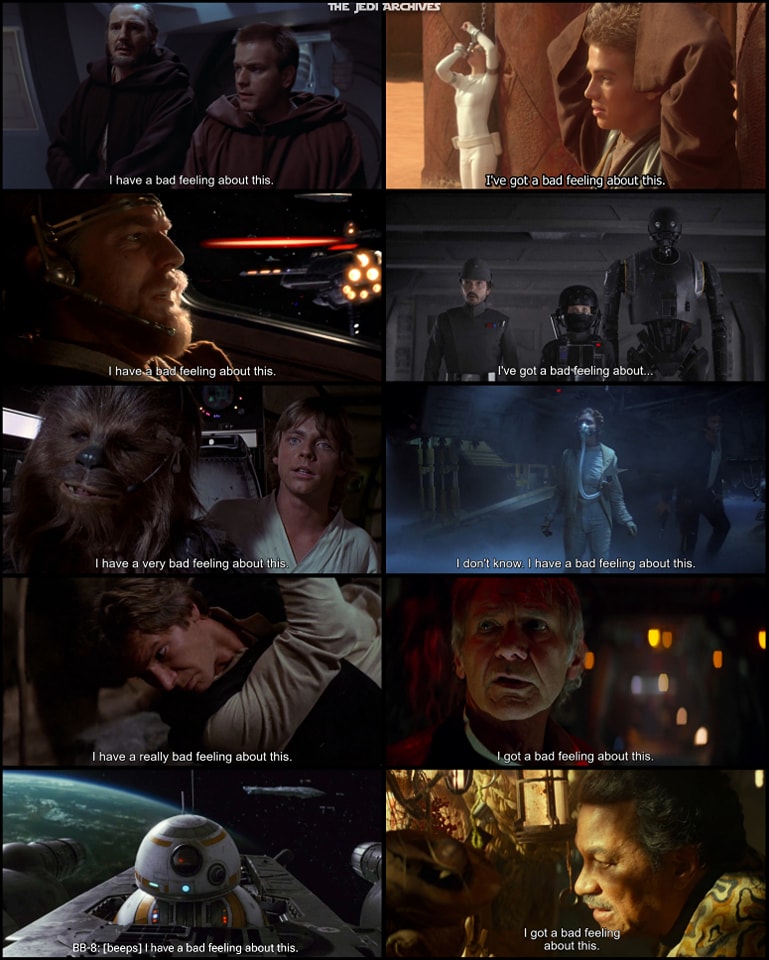 I have a bad feeling about this.