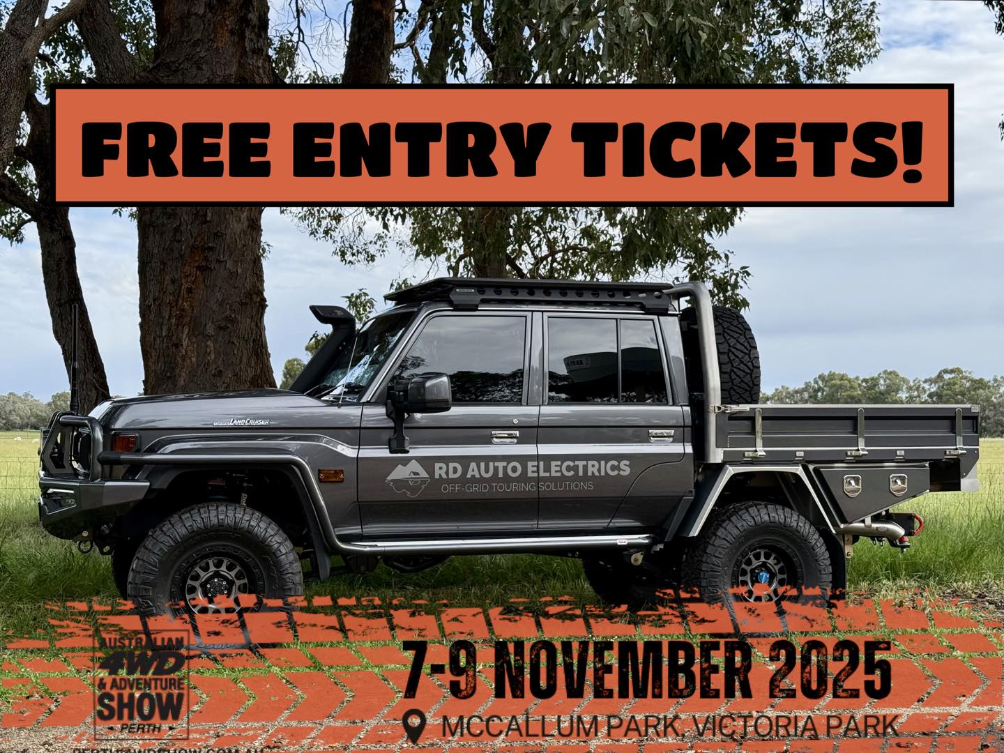 🎁 WIN FREE ENTRY TICKETS 🎁 The Perth... - RD Auto Electrics | Facebook