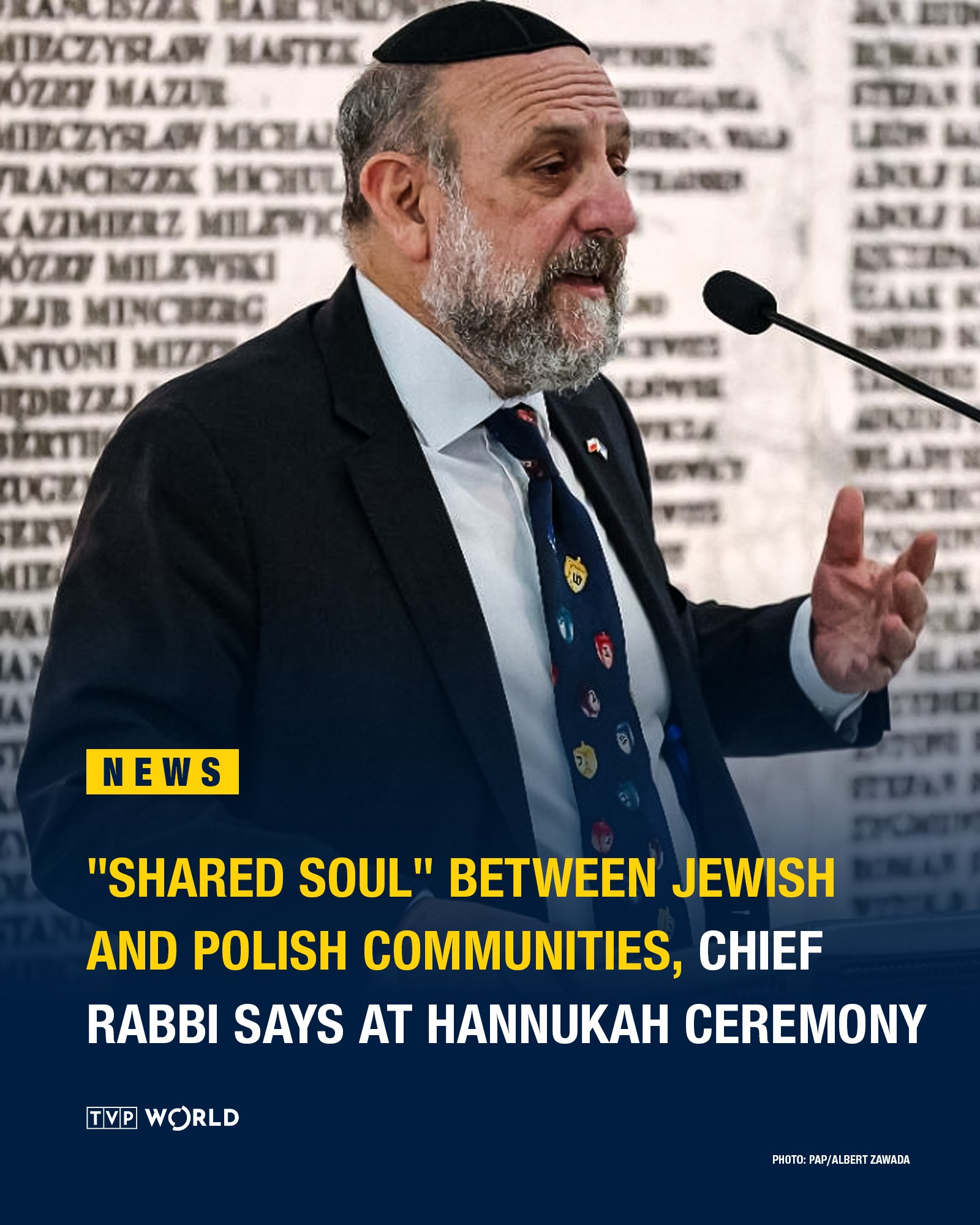 TVP World - Poland’s Chief Rabbi has drawn a comparison... | Facebook