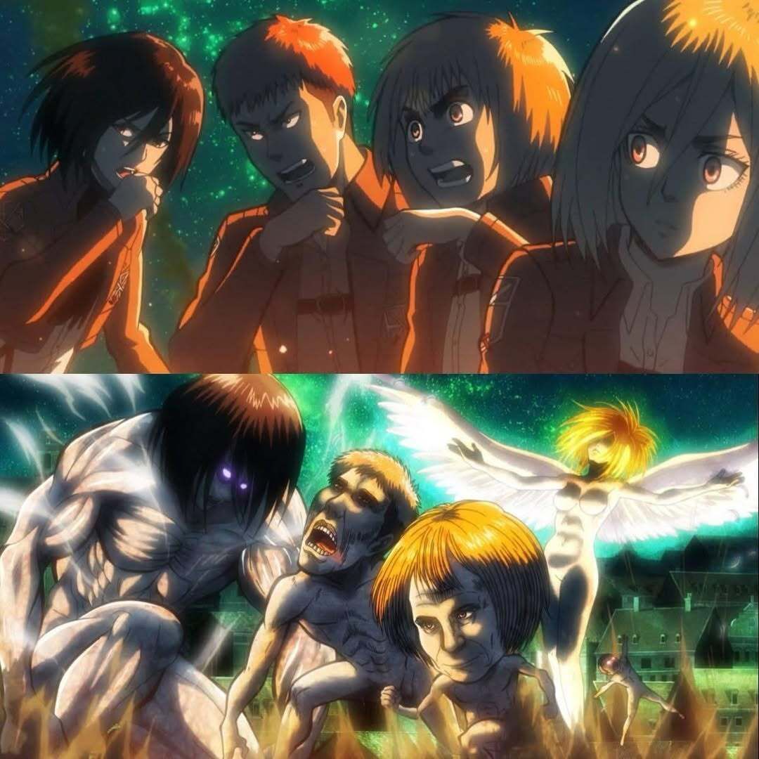 コミック・アニメ Gato! The Cadets turn into Titans #Attackontitan