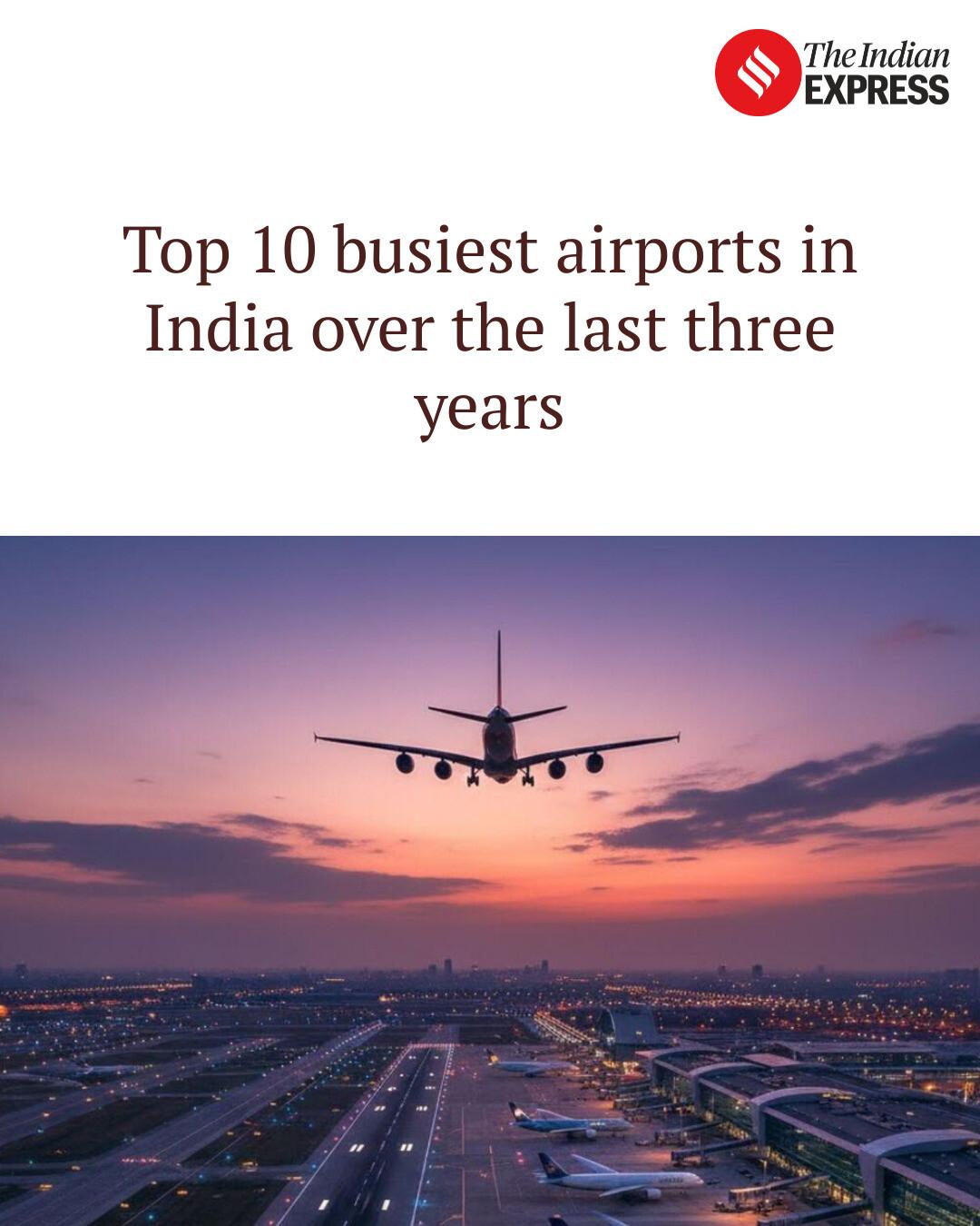 Indian Express - Top 10 busiest airports in India over the... | Facebook