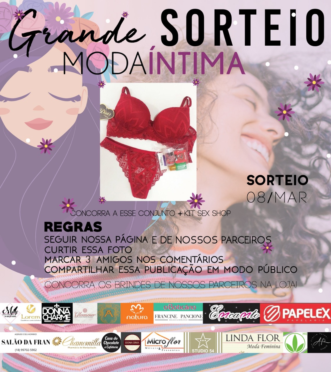 Moda Íntima 💥 SORTEIO MULHER MODA ÍNTIMA A sortuda ganhará  