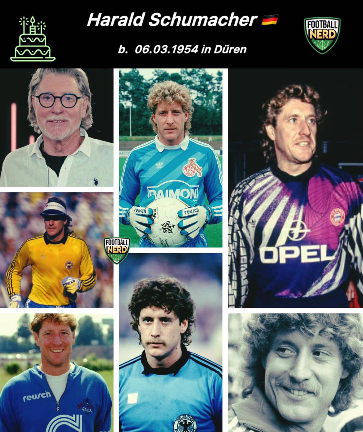 90★サッカー★harald schumacher★prostarsフィギュア Happy birthday to former Germany 🇩🇪 goalkeeper, Harald