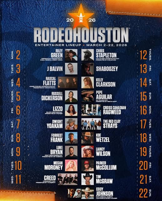 CCLS - 🤠 Houston's Rodeo 2026 lineup has us HYPED! @rodeohouston ...