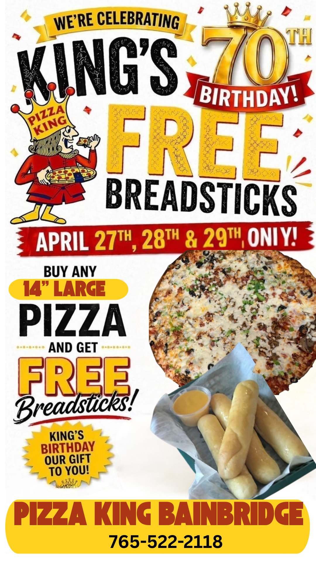 Number_i & King & Prince happyset ！！ Pizza - 🎉 We're Celebrating the King's 70th Birthday! 🎉 April