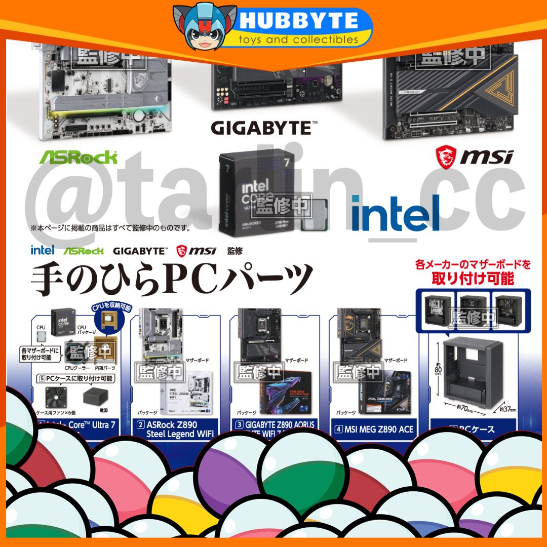 Palm-sized PC parts gashapon with Intel Core Ultra 7 and ASRock Z890