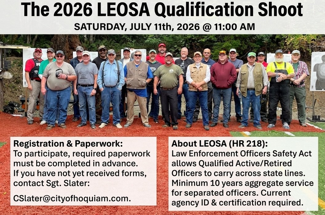 LEOSA Qualifications & BBQ for qualified LEO