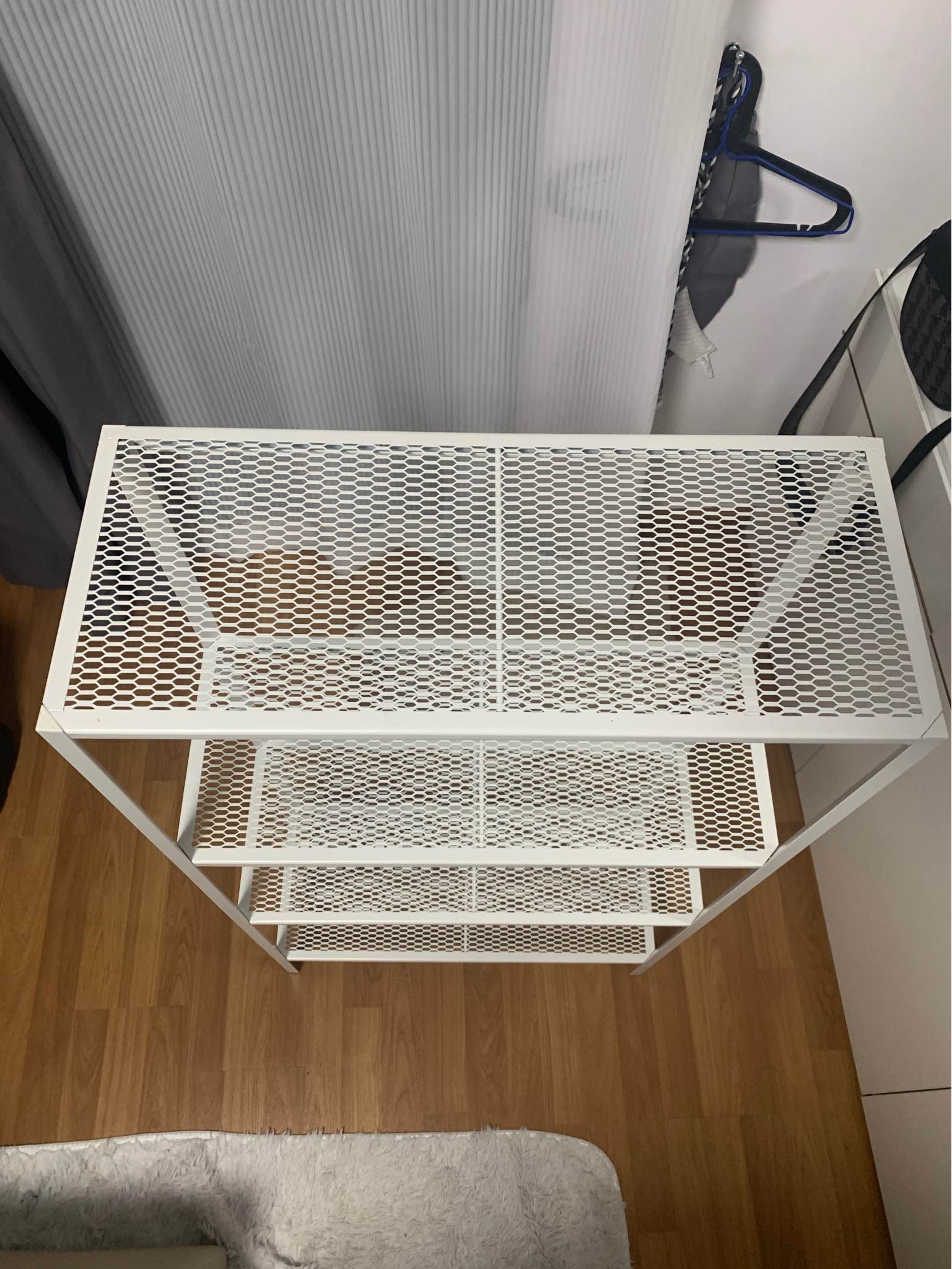 White Metal Shelving Unit – 4 Tier Storage Rack - Closet Organizers ...