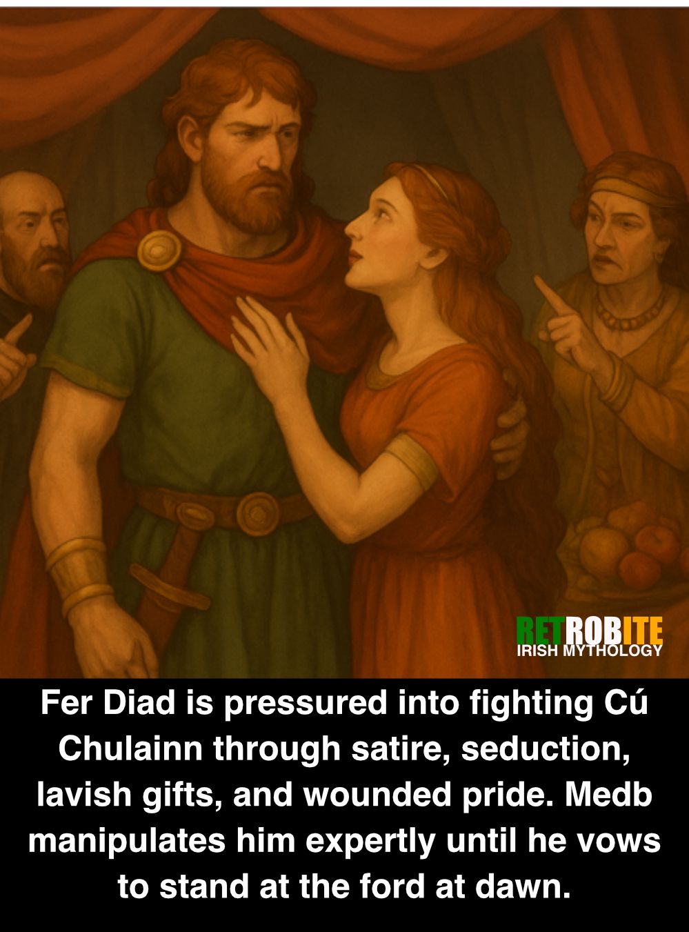 ⚔️ Fer Diad Is Chosen – Medb’s... - Retrobite Irish Mythology | Facebook