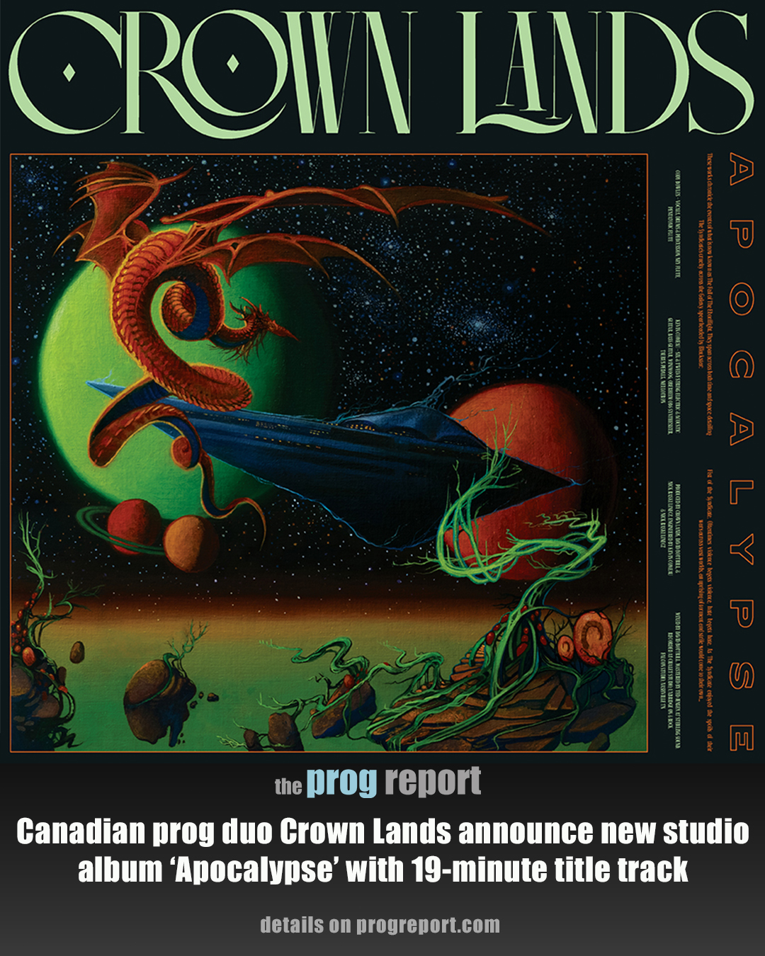 Progressive Rock CD詰め合わせ Vol.2 Canadian progressive rock duo Crown Lands deliver their new studio