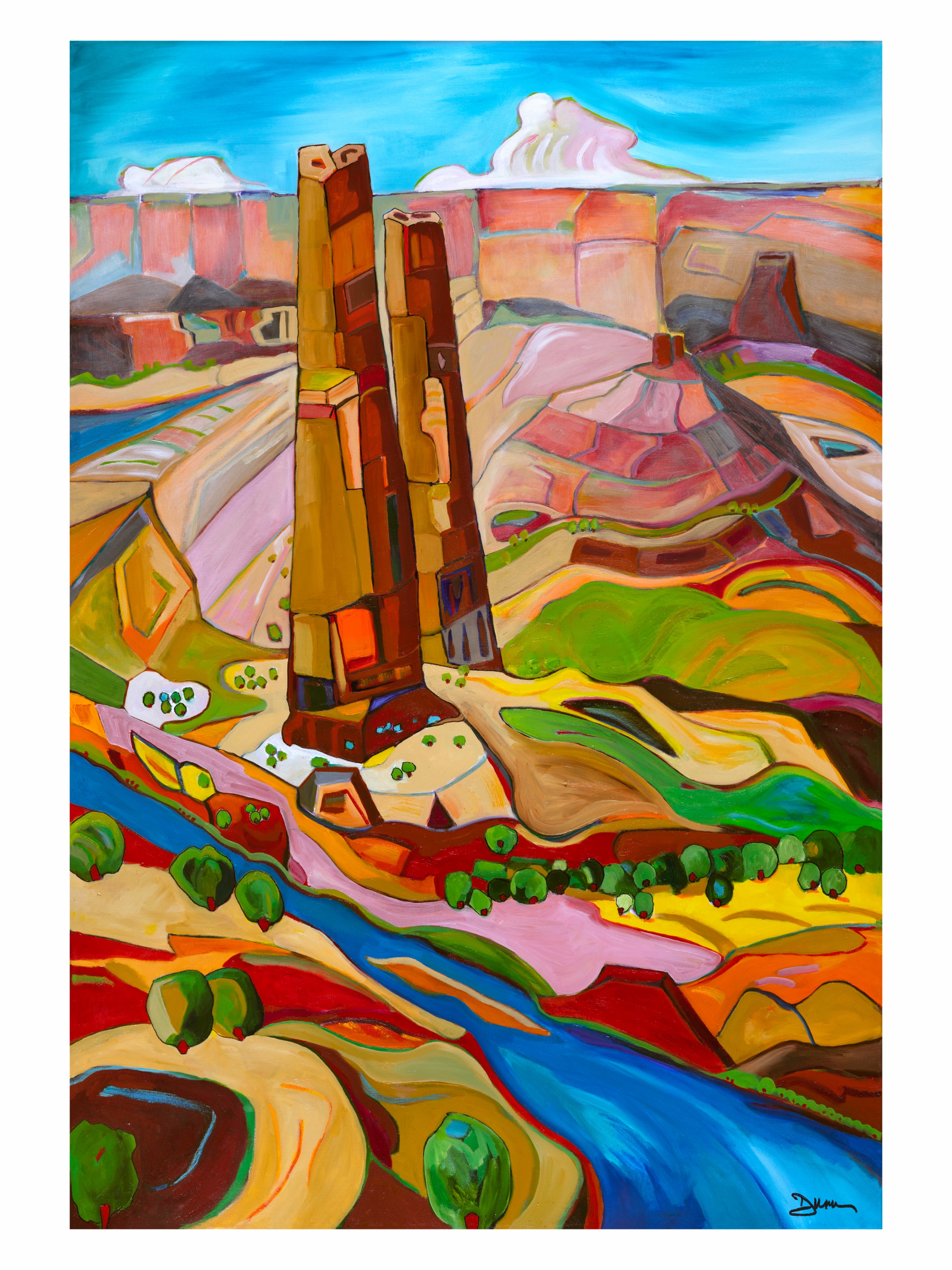 Santa Fe Desert Chorale's 2026 summer festival artwork by Jack Dunn