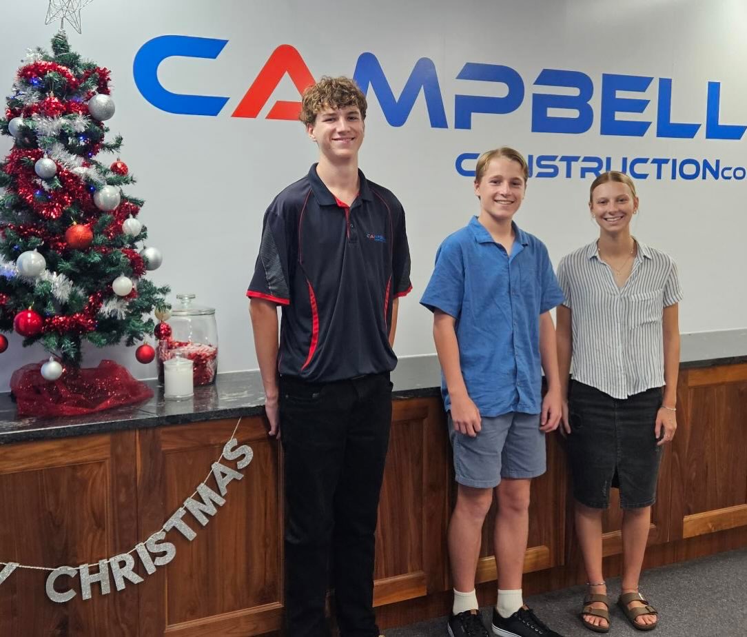 Campbell - So great having Wyndham, Riley and Zara join us for work ...