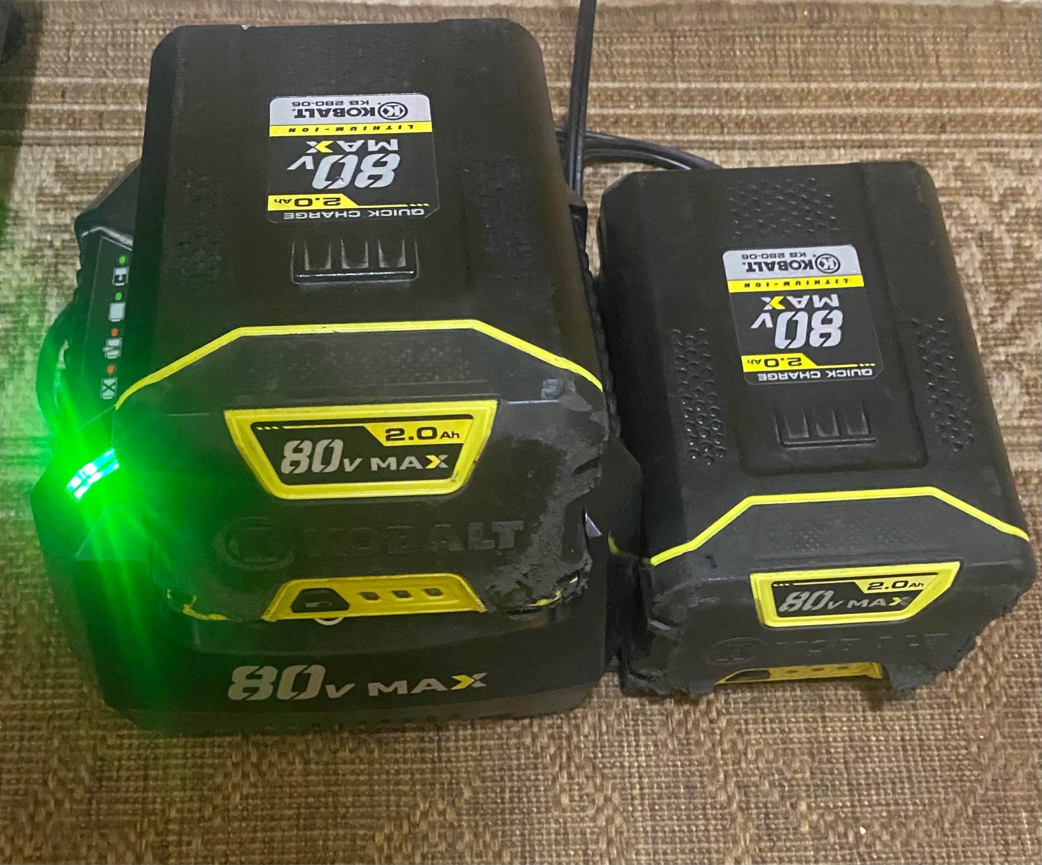 Kobalt 80v trimmer/edger package w/batteries - Edgers - Port Saint John ...