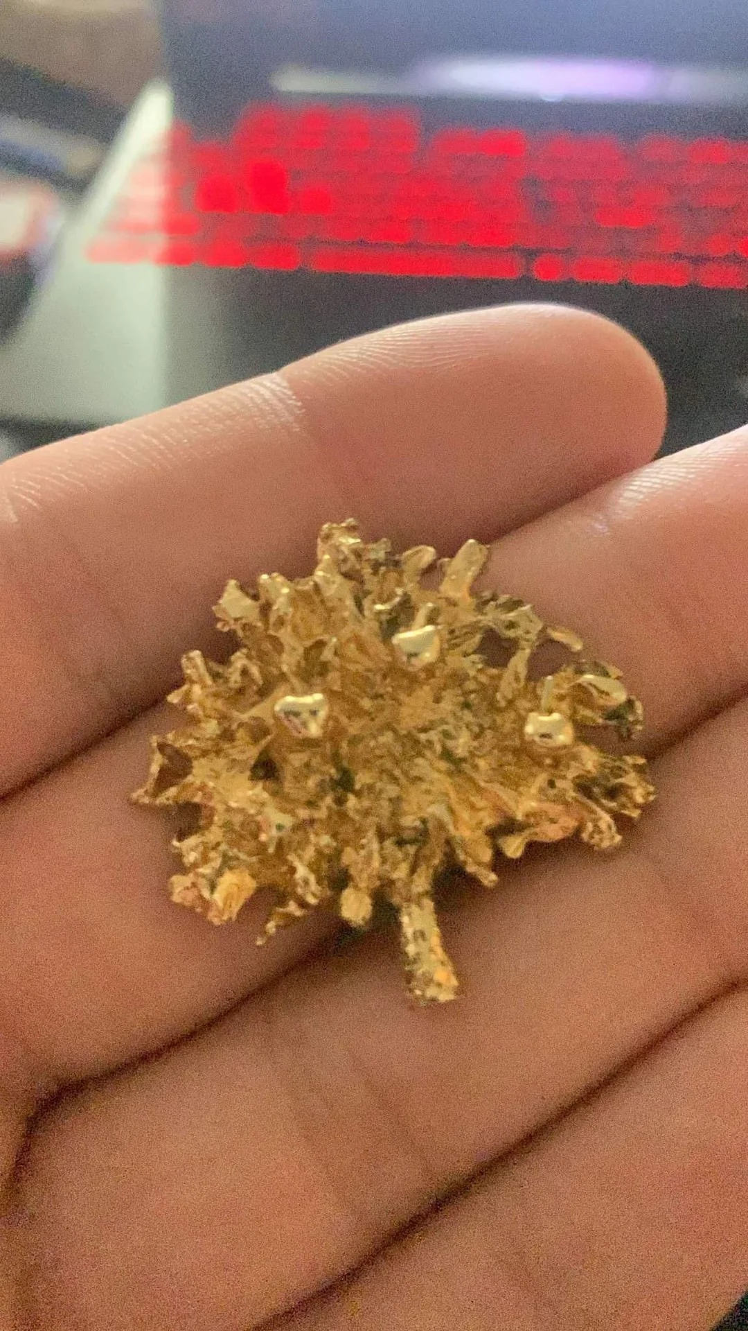 Was my grandma's gold nugget pin common?