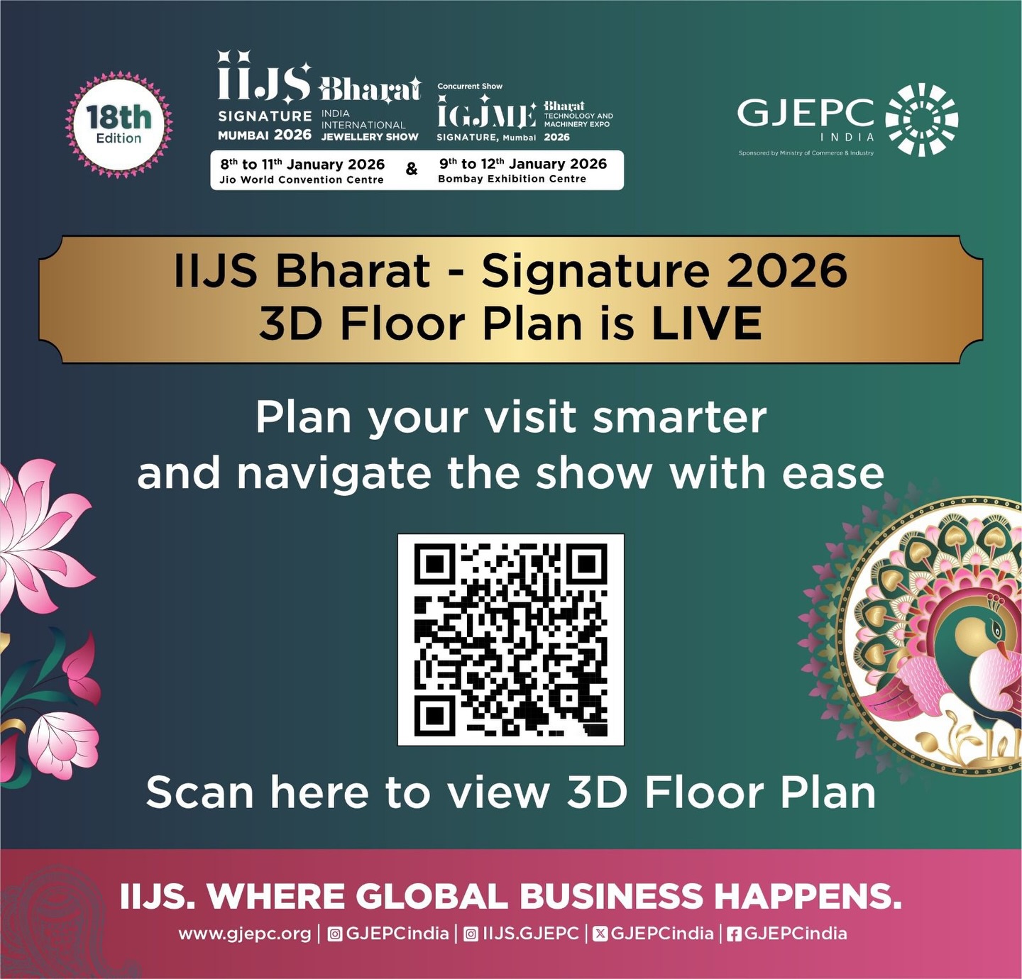 Jewellery - *IIJS Bharat – Signature 2026 3D Floor Plan is LIVE!* Plan ...