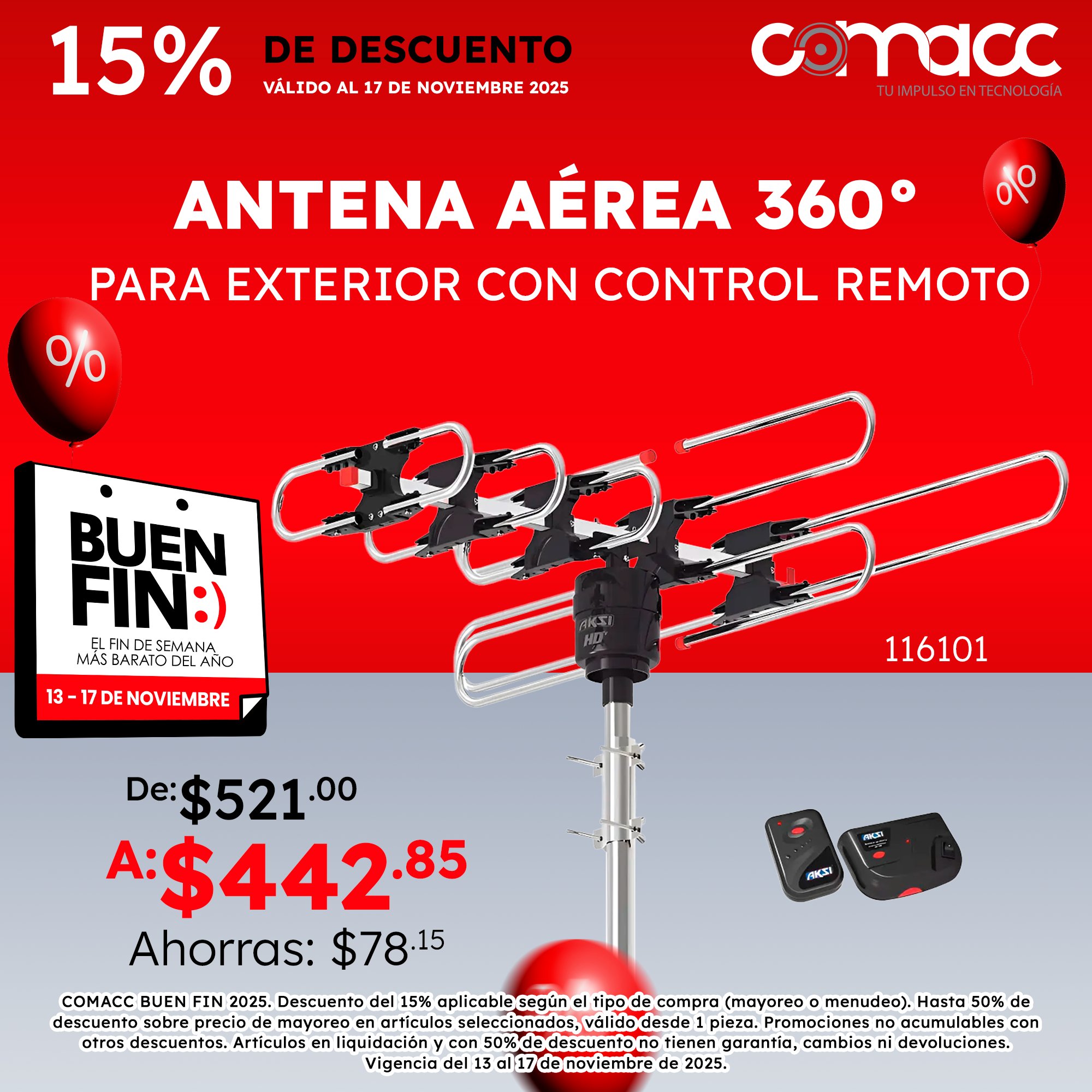 Comacc - 📡 ¡Este Buen Fin 2025 capta la mejor señal con estilo! 💥 Lleva ...