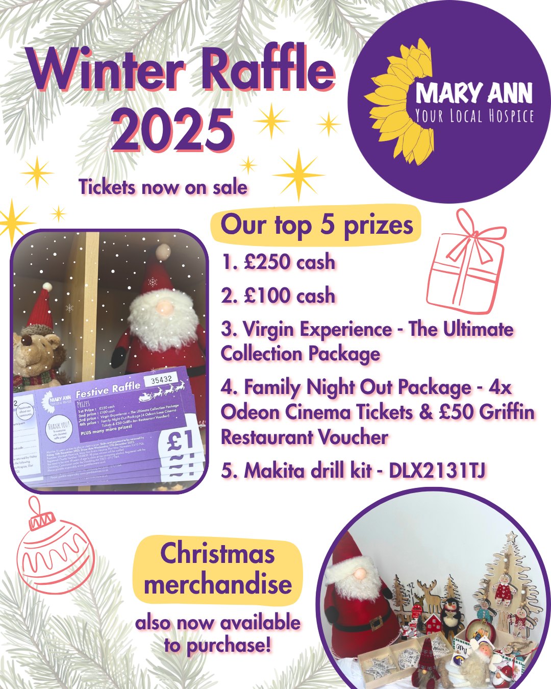 Mary - We are pleased to announce our 2025 Winter Raffle tickets are ...