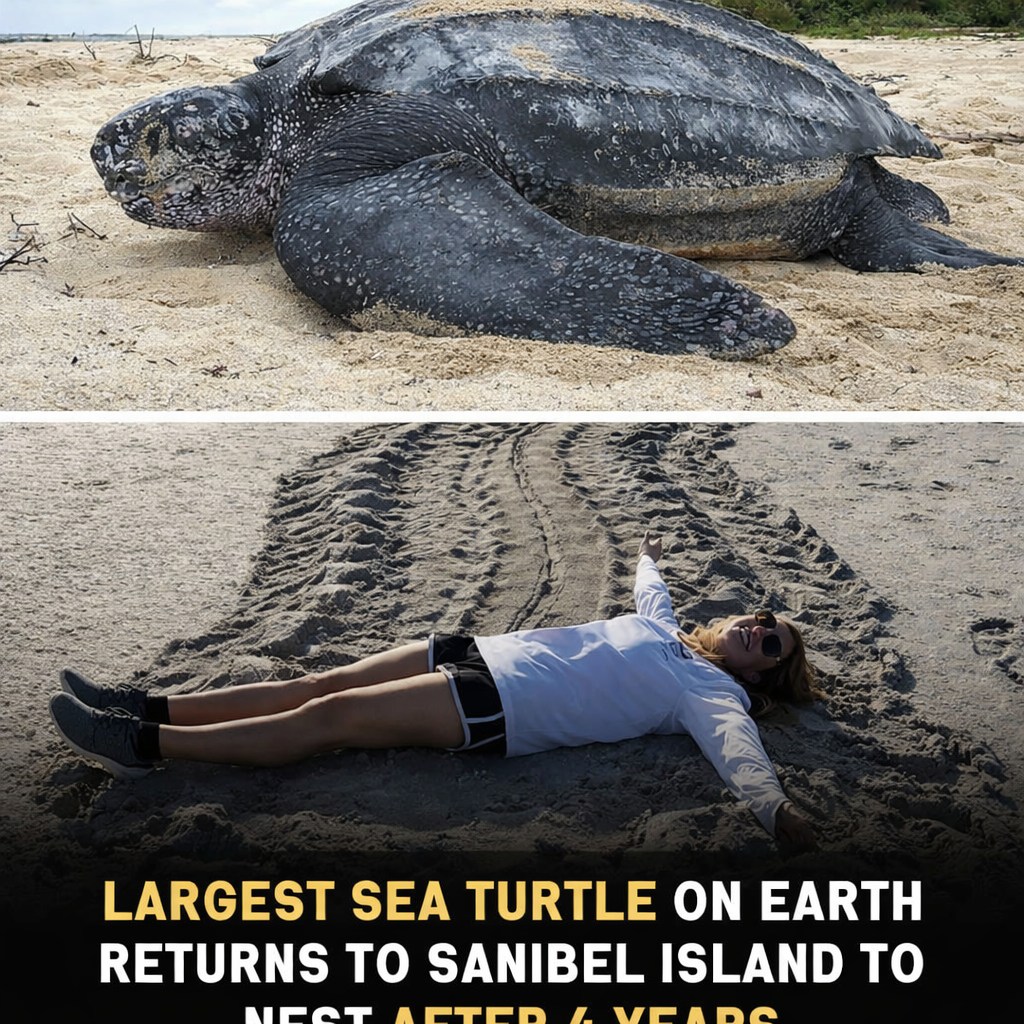 Leatherback sea turtles grow up to 6 feet long and can weigh up to 
