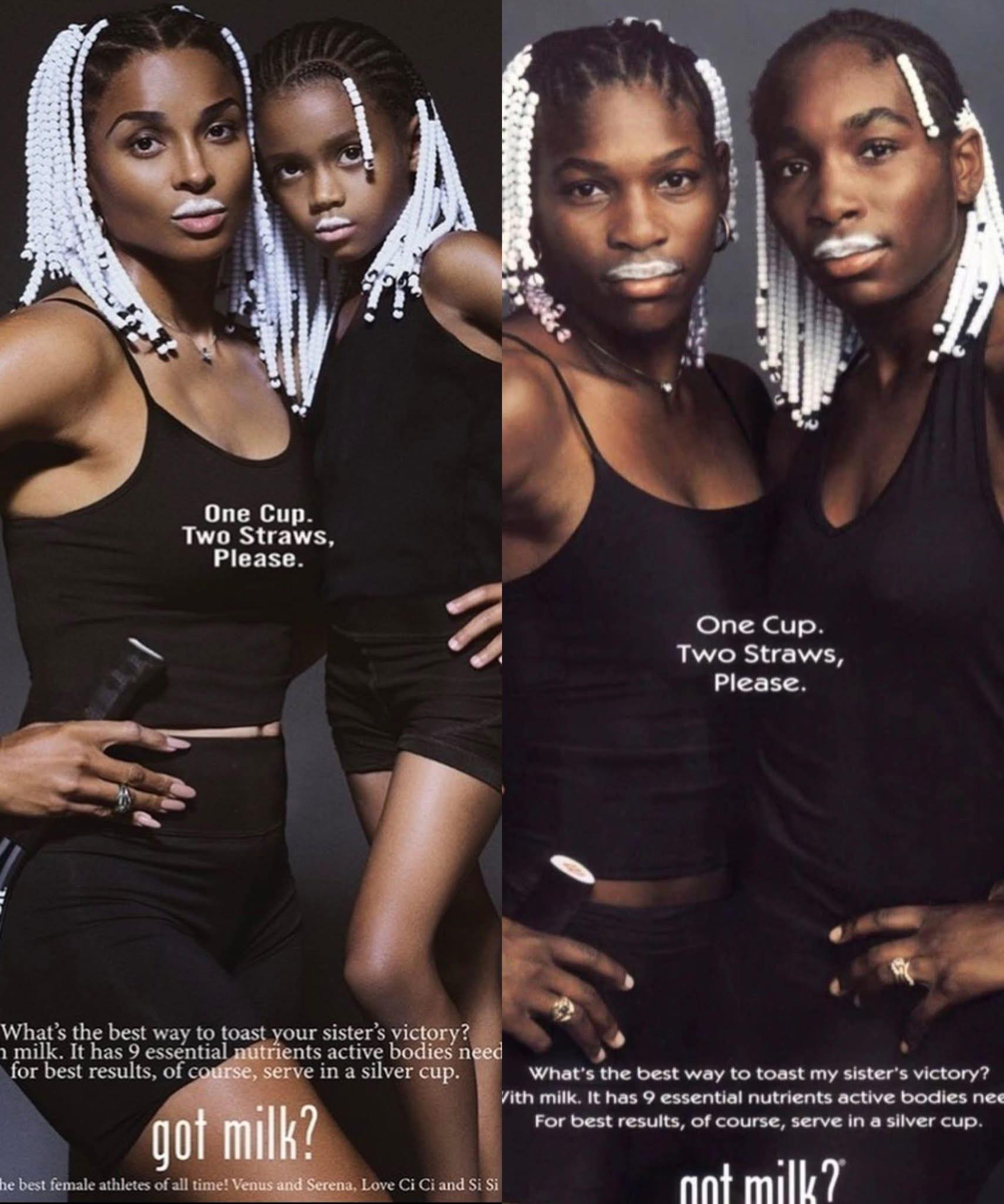 The Wiley - Ciara and her daughter dress as Serena and Venus Williams ...