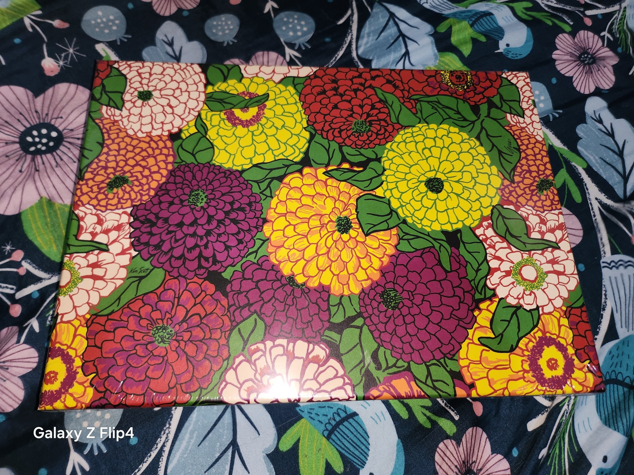 Gucci X Ken Scott Jigsaw Puzzle featuring a vibrant floral motif I