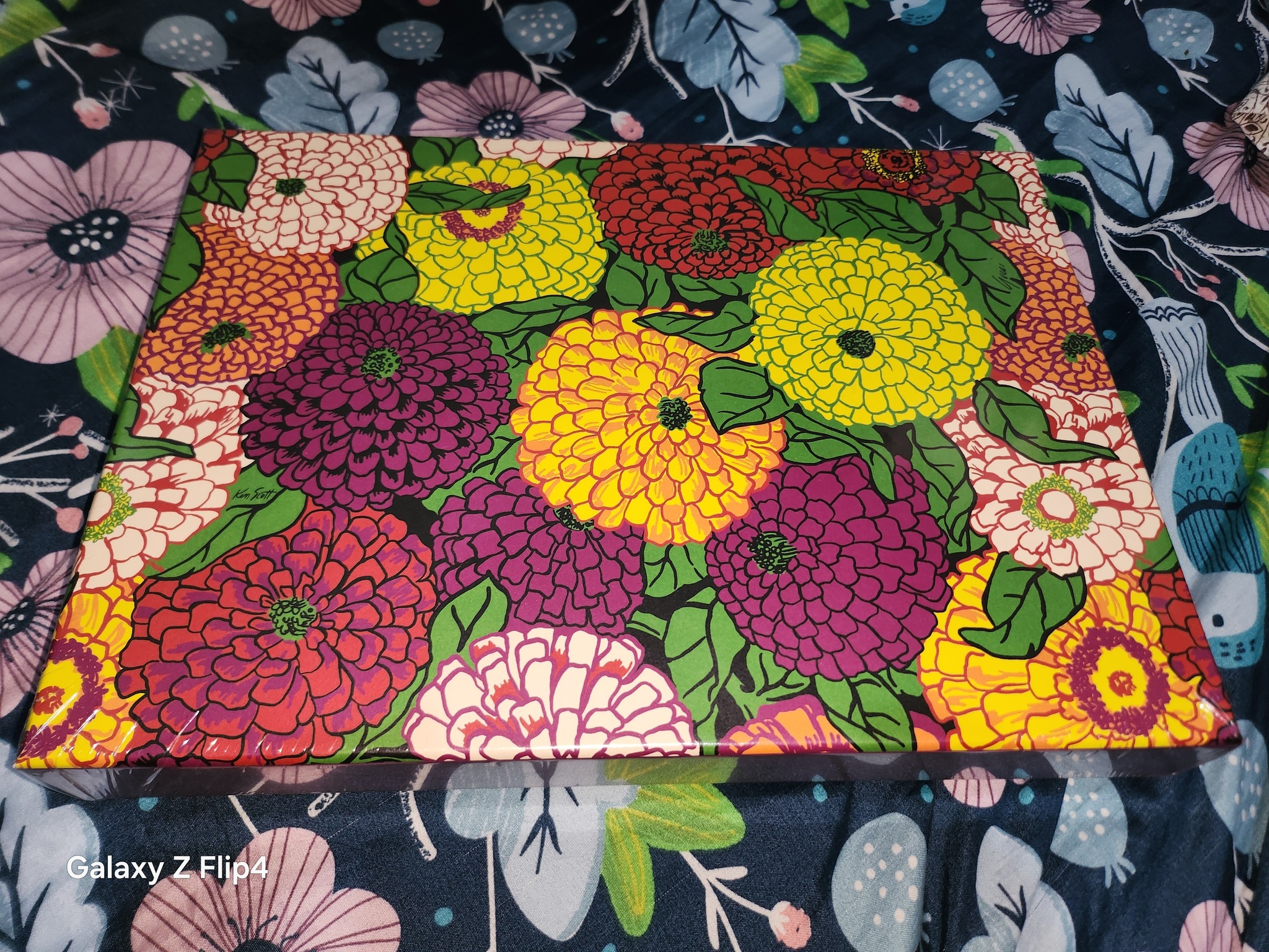 Gucci X Ken Scott Jigsaw Puzzle featuring a vibrant floral motif I
