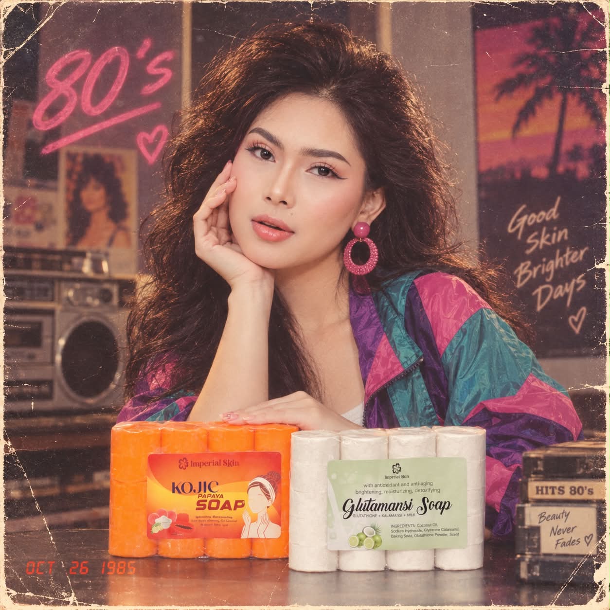 kojic papaya soap with glutathione Achieving 80's glowing beauty and glutamansi Micro Ingredients Glutathione 500mg