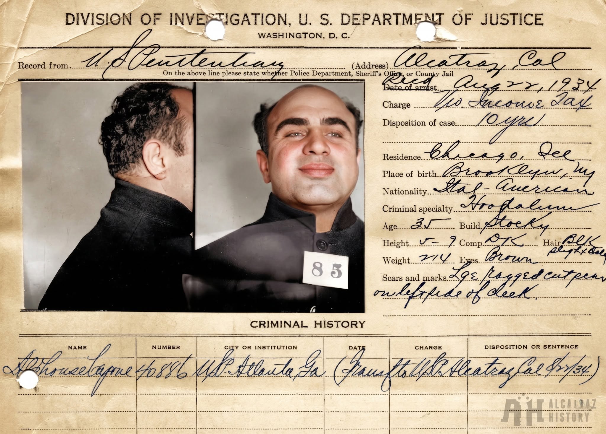 Alcatraz Save the Rock 1992年当時物 コンクリ片入り Alcatraz Prison