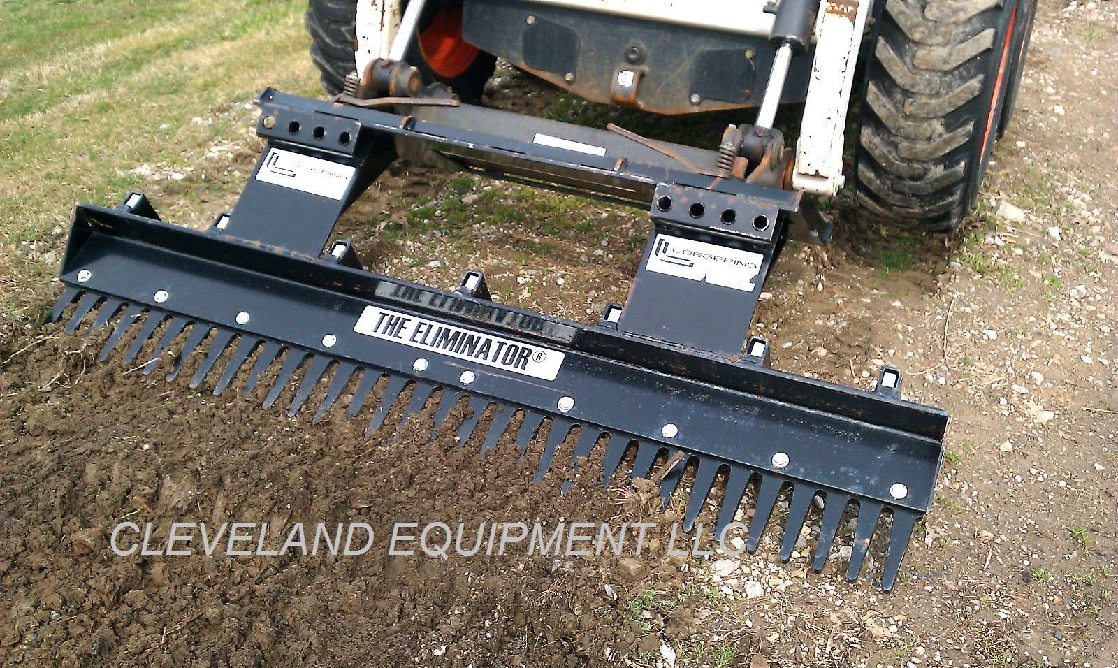 NEW ELIMINATOR LANDSCAPE RAKE SCARIFIER ATTACHMENT Skid Steer Track ...