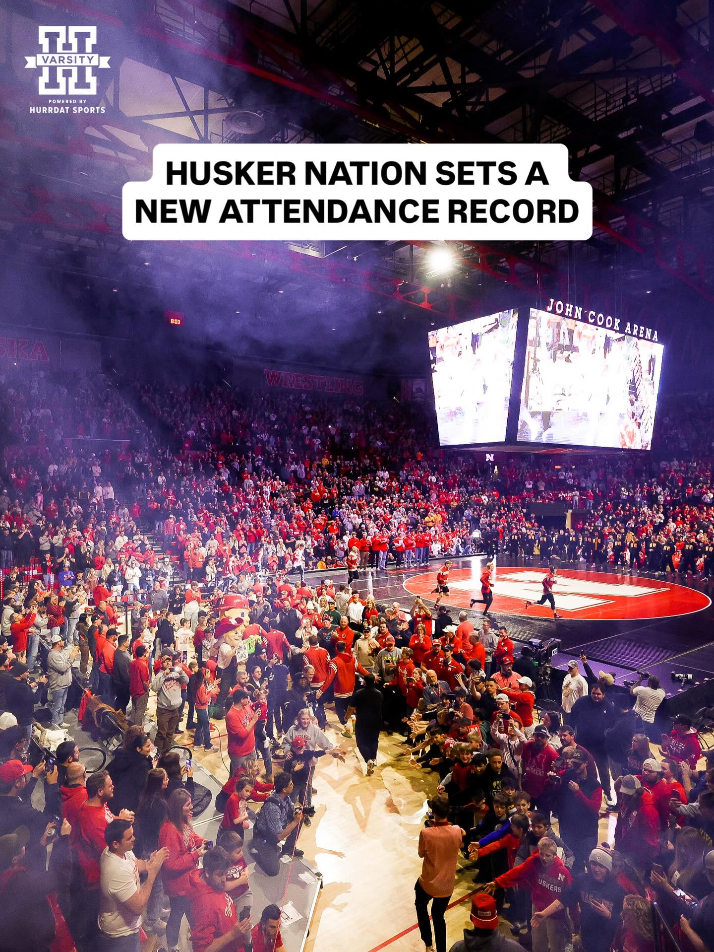 Hail Varsity - 7,891. Husker Nation sets a new program... | Facebook