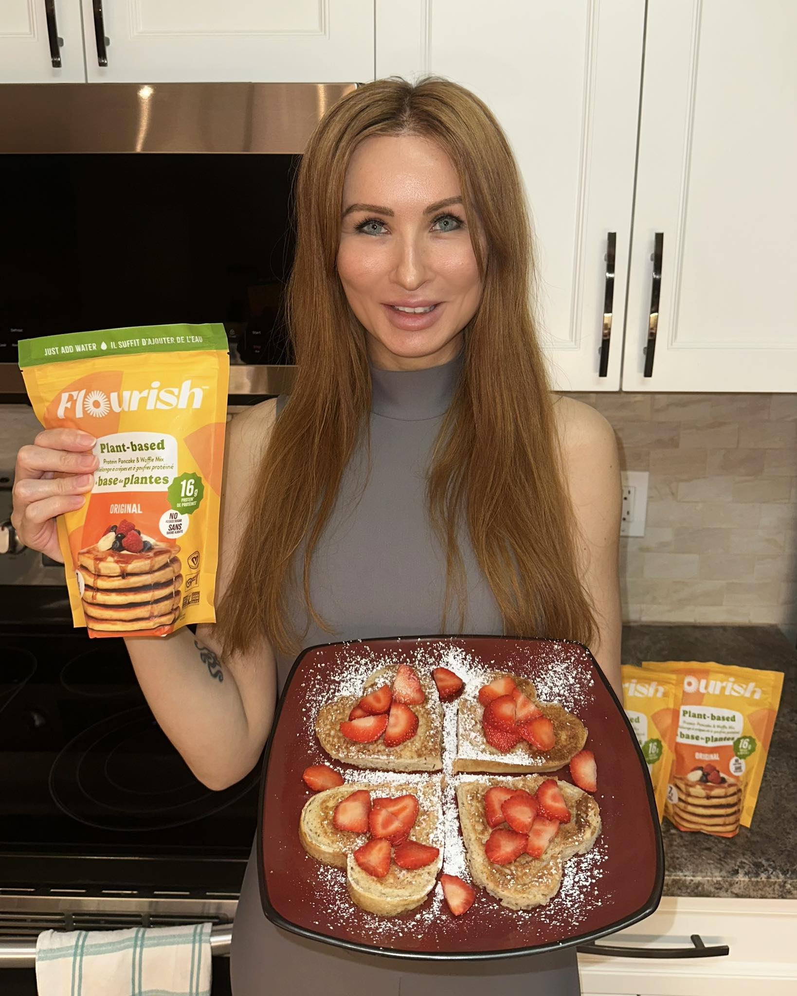 Vikki - Veganuary breakfast goals with Flourish pancakes 🌱 🥞 ️ 🍓 😋 Save ...