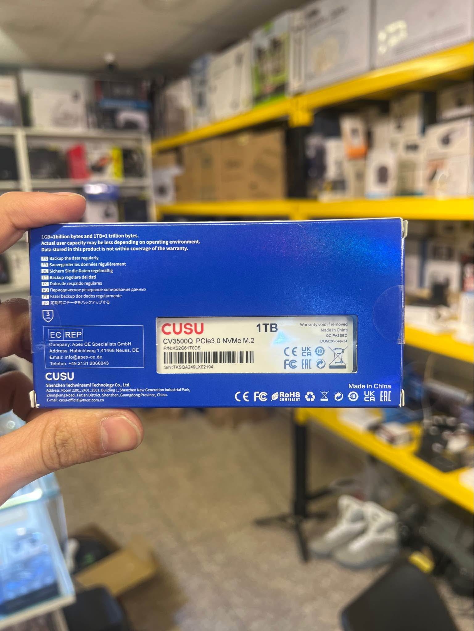 This is a CUSU CV3500Q 1TB NVMe M.2 solid state drive (SSD 