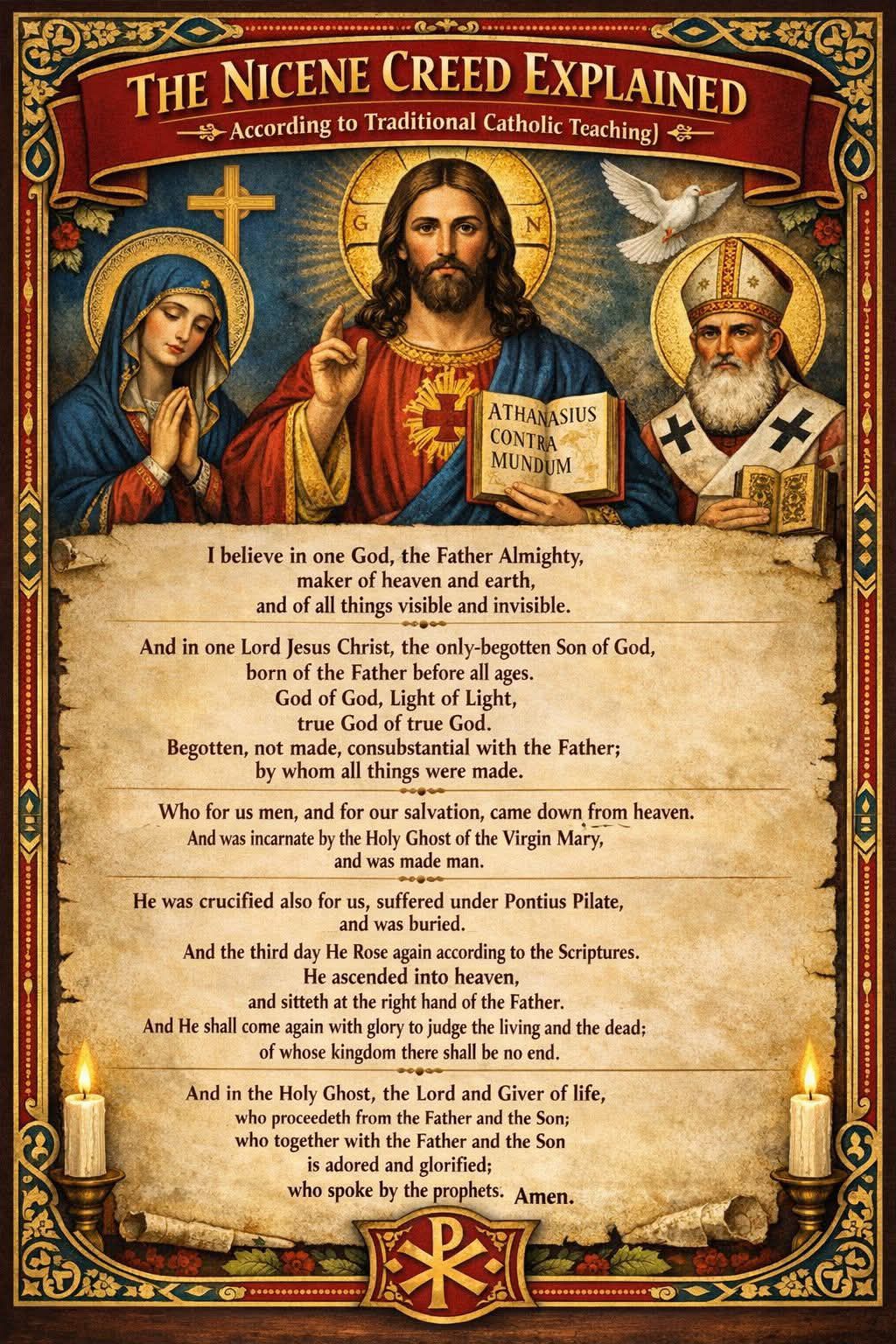 Catholic - 𝗧𝗛𝗘 𝗡𝗜𝗖𝗘𝗡𝗘 𝗖𝗥𝗘𝗘𝗗 𝗘𝗫𝗣𝗟𝗔𝗜𝗡𝗘𝗗 According to Traditional Catholic ...