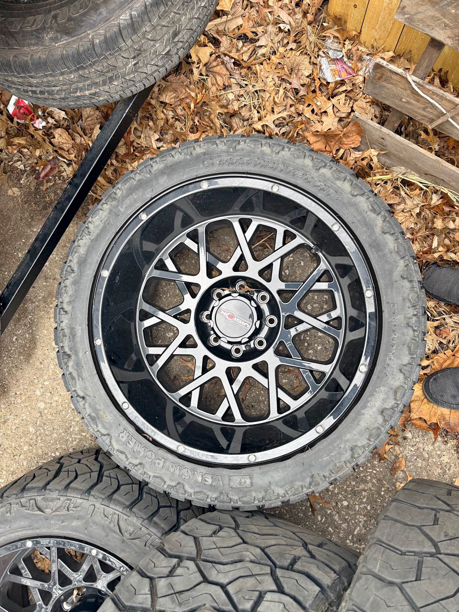 16.5 x 8.25 aluminum rims 8x6.6 bolt circle directional look like ...