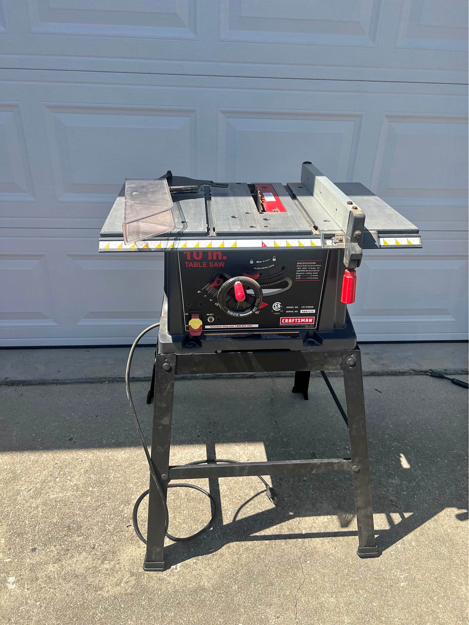 Craftsman Table Saw 10 in. - Saws & Blades - Shallotte, North Carolina ...