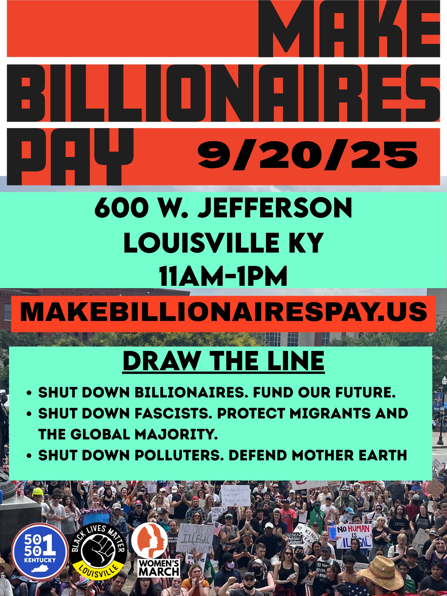 Make Billionaires Pay Rally