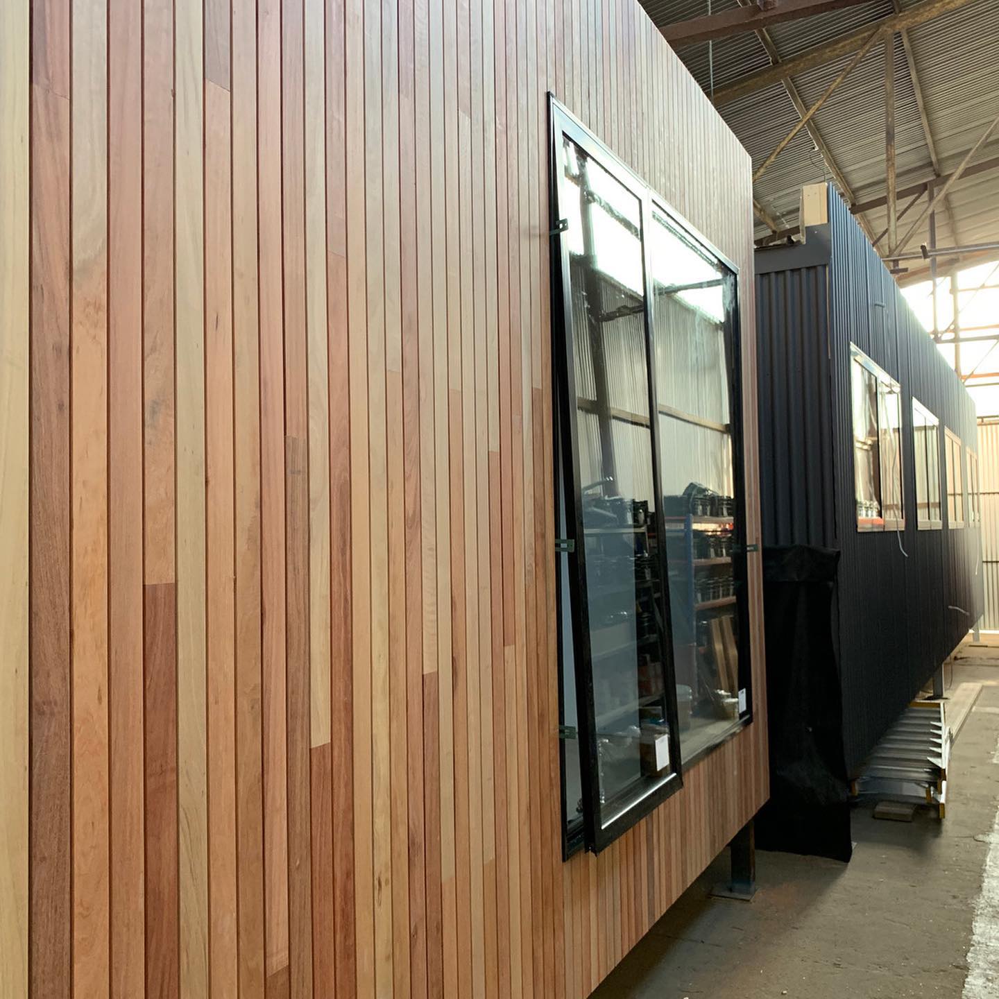 MillBuilt - A complete Iron Bark cladding elevation on our...