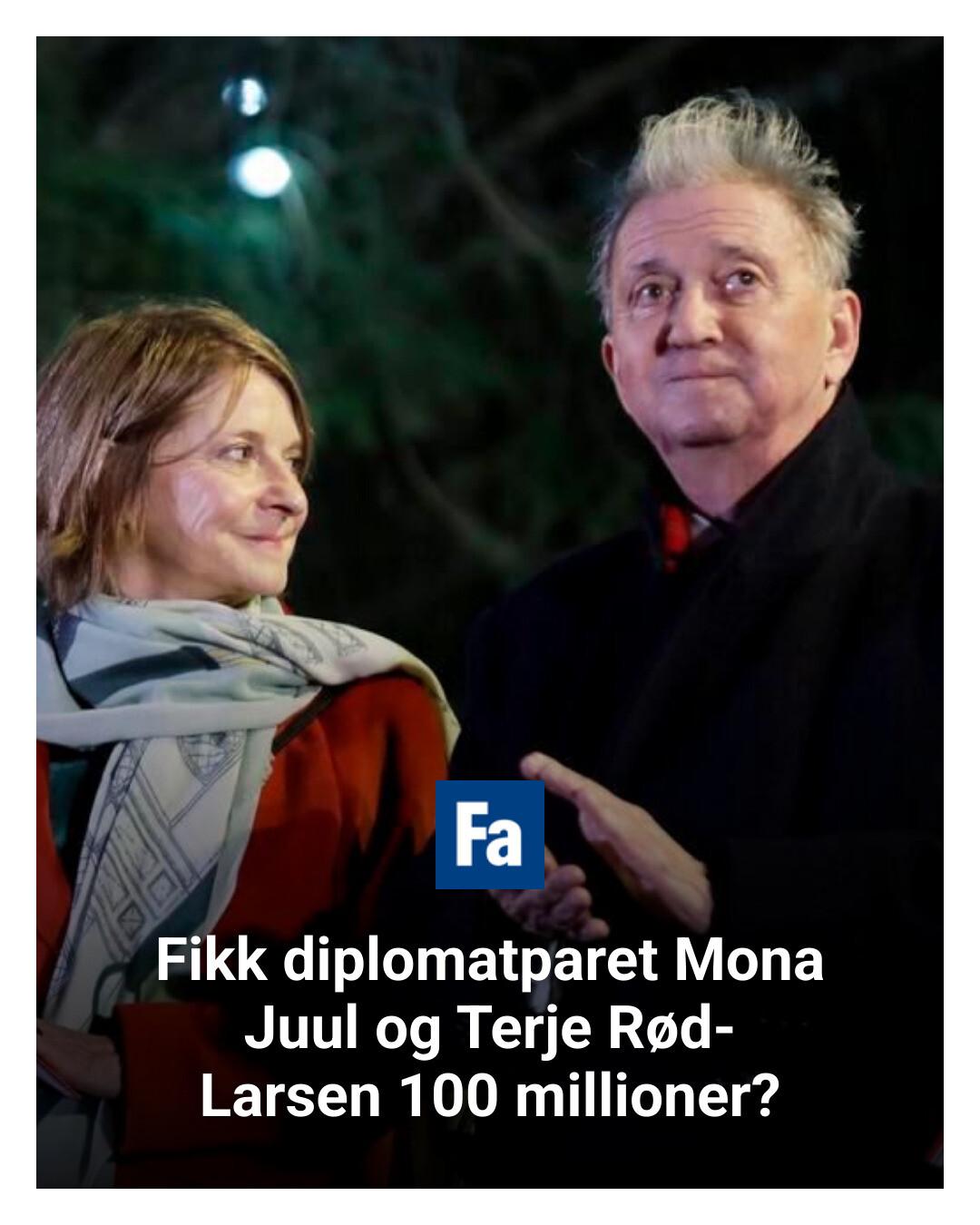 Finansavisen - Hva kan Mona Juul og Terje Rød-Larsen ha gjort som har ...