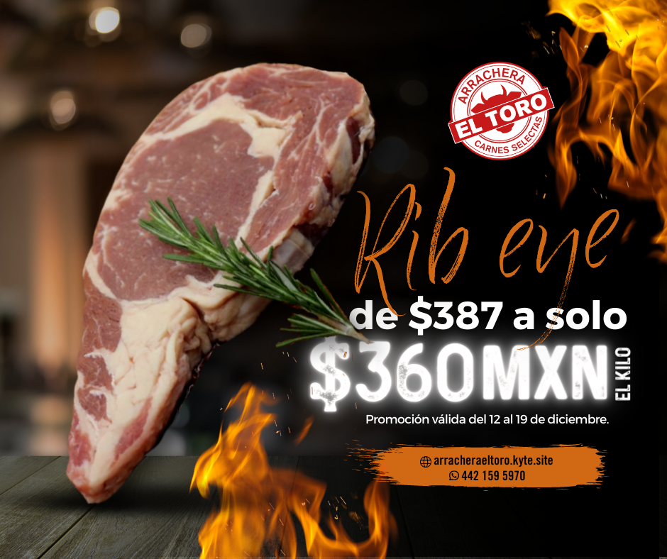 ¡El rib eye es el corte preferido... - Arrachera 