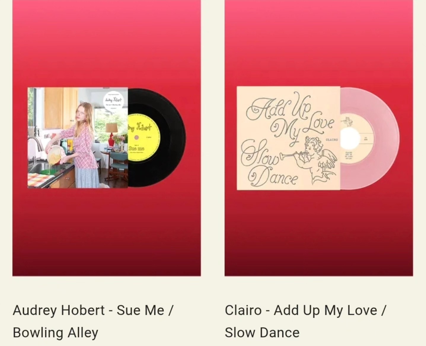 Urban Outfitters Valentines Day Vinyl Singles Collection. Includes 