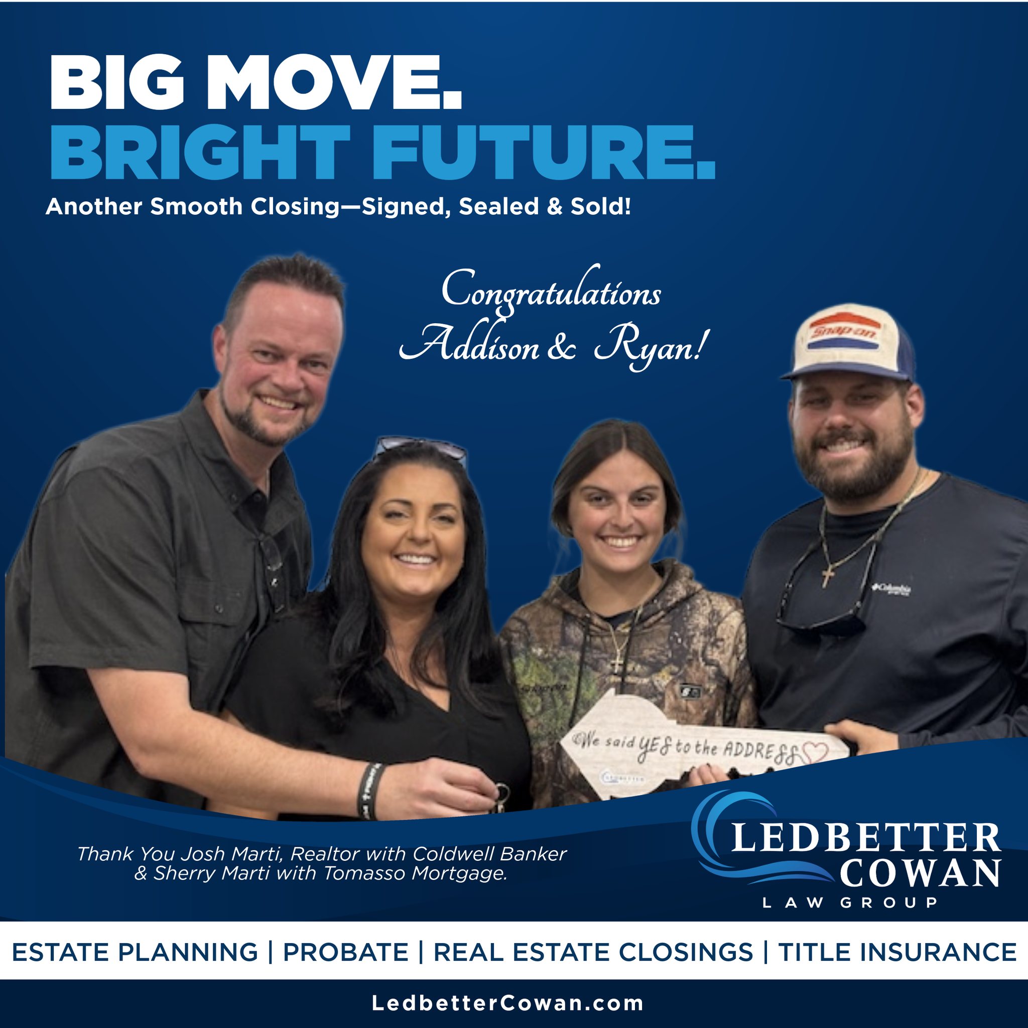 Ledbetter - 🎉 Congratulations, Addison & Ryan! We’re thrilled to ...