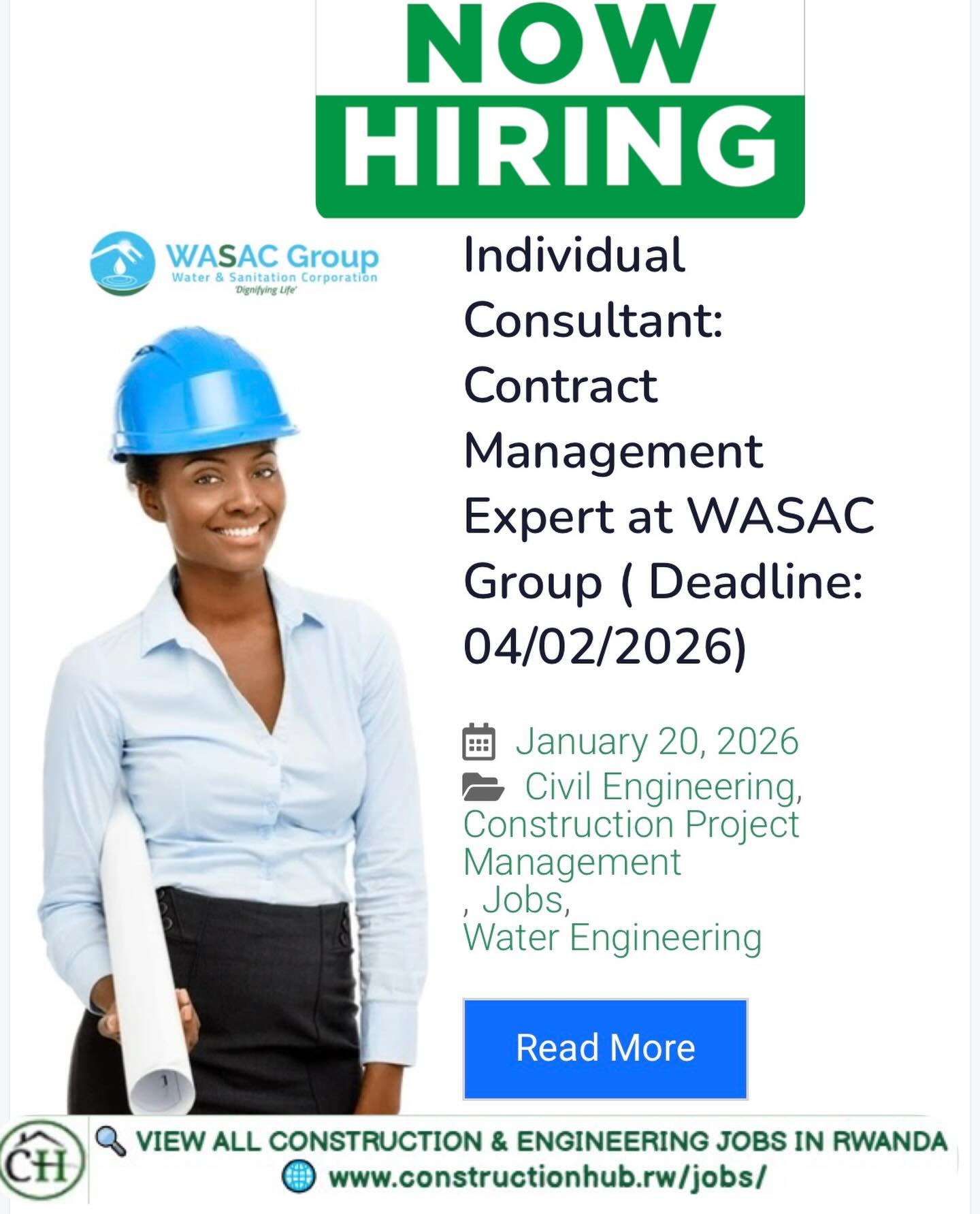 📢 Career Opportunity – Rwanda 🏢... - ConstructionHub.rw | Facebook