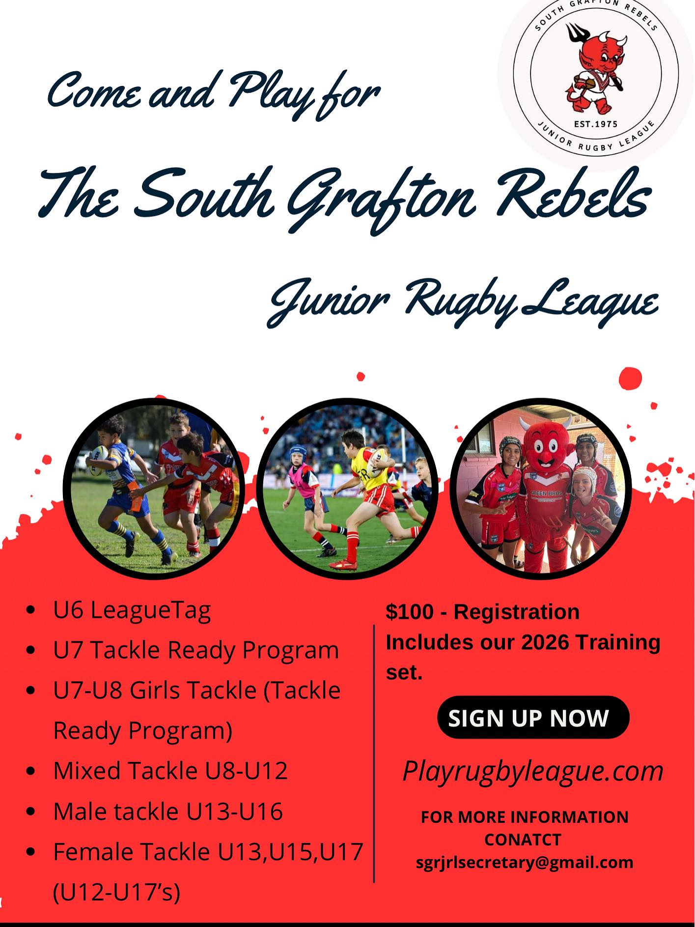 Registrations... - South Grafton Rebels Junior Rugby League | Facebook